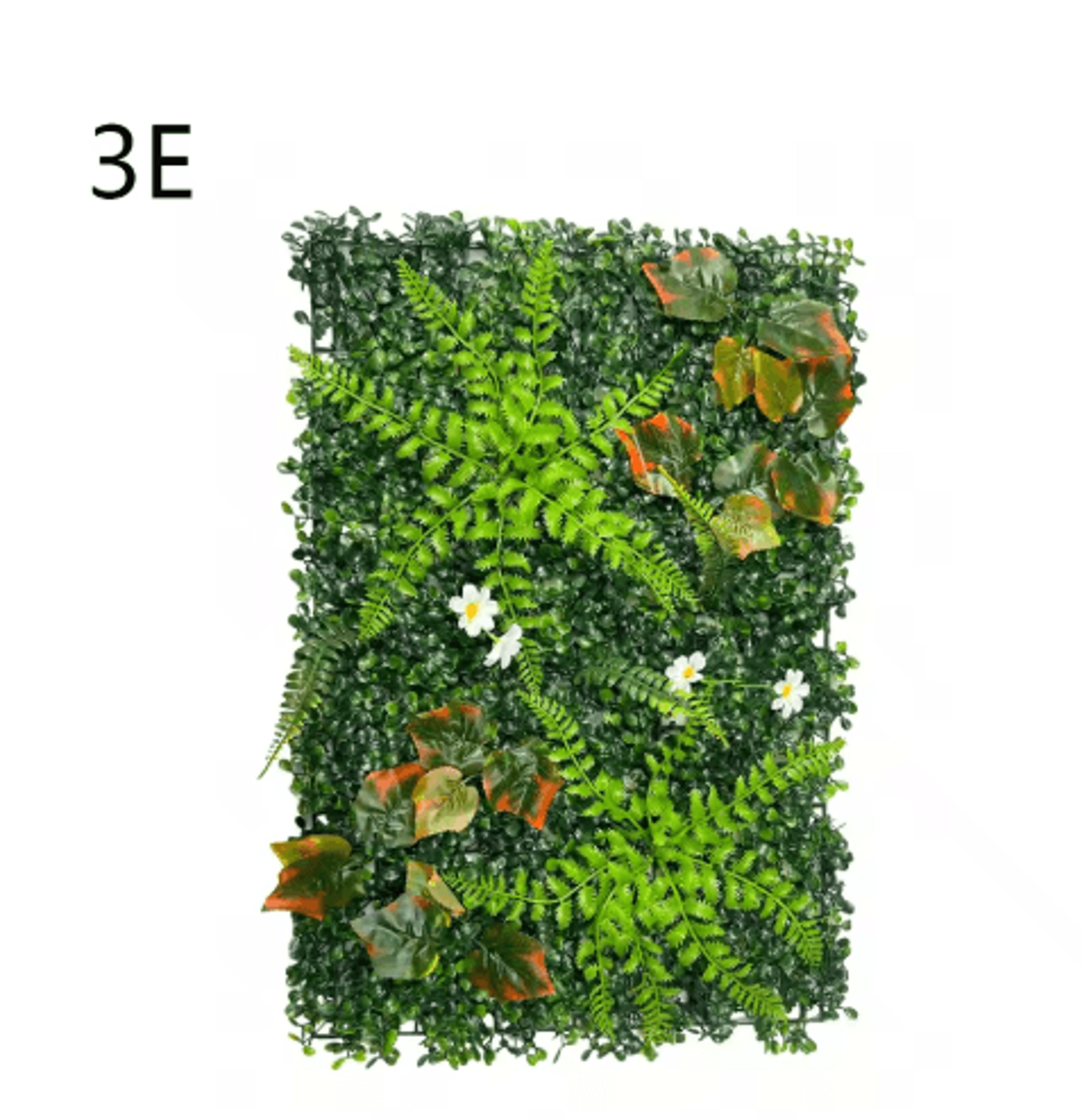 Floral Artificial Grass Wall Panel Greenery Privacy Hedge Backdrop 4