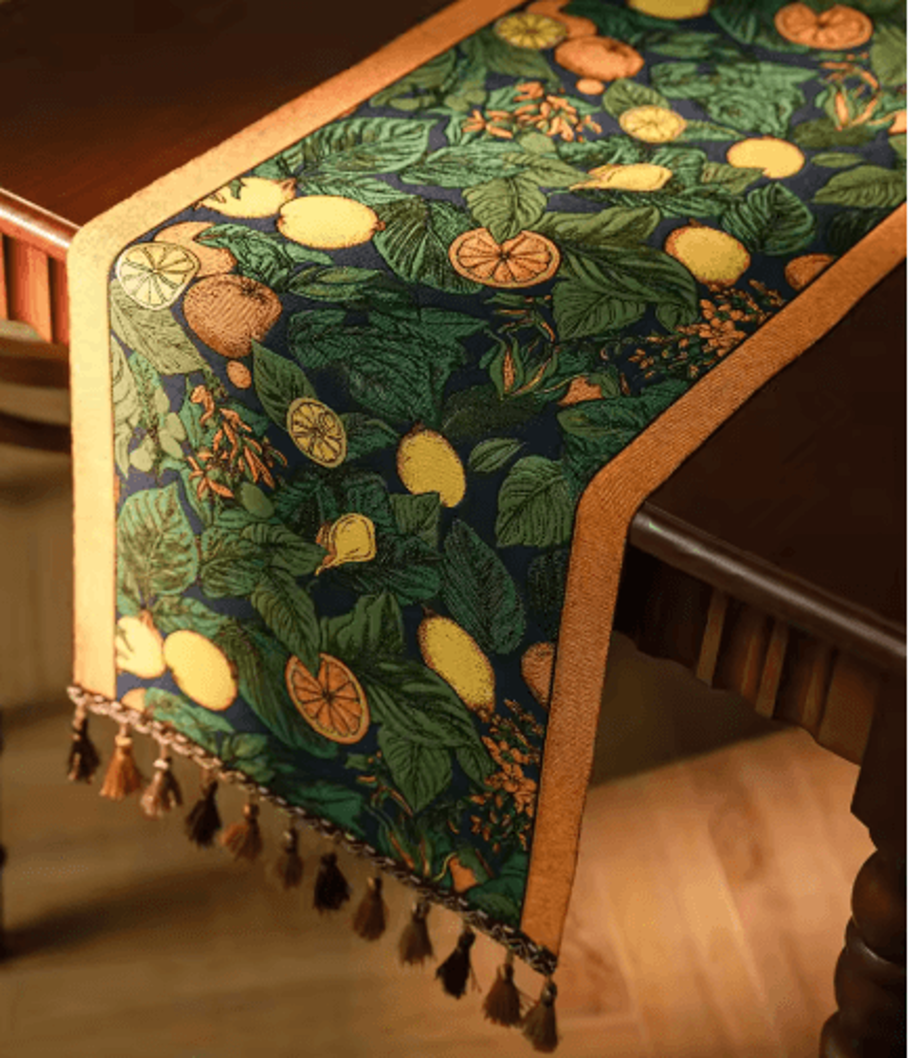 Farmhouse Lemon Table Runner Farmhouse Floral Kitchen  Dining Table Decor 7
