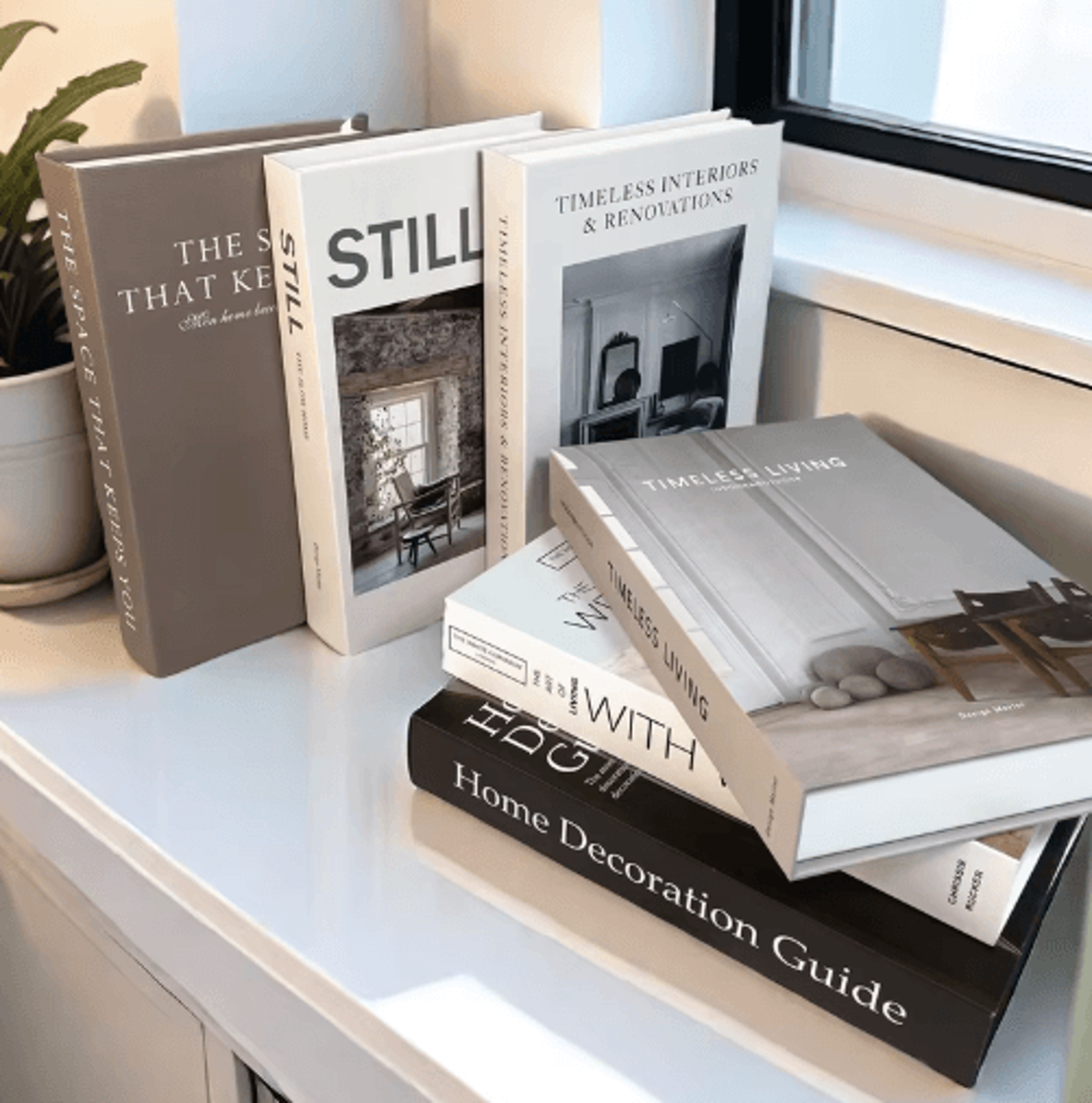 Luxury Decorative Book Storage Box Elegant Fake Book Decor With Hidden Storage 29