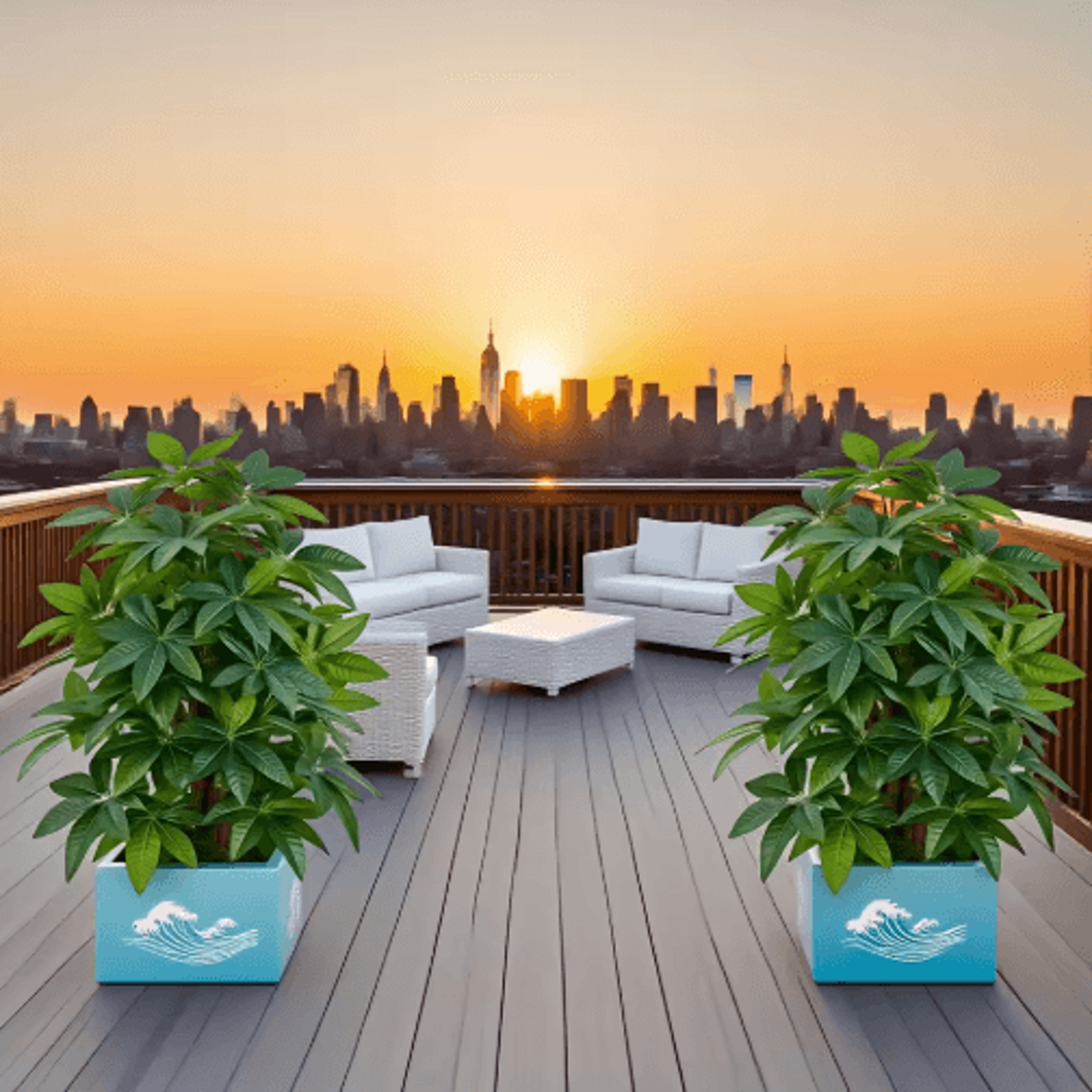 Large Artificial Money Tree Palm  Realistic Outdoor Greenery For Garden Balcony  Events 2