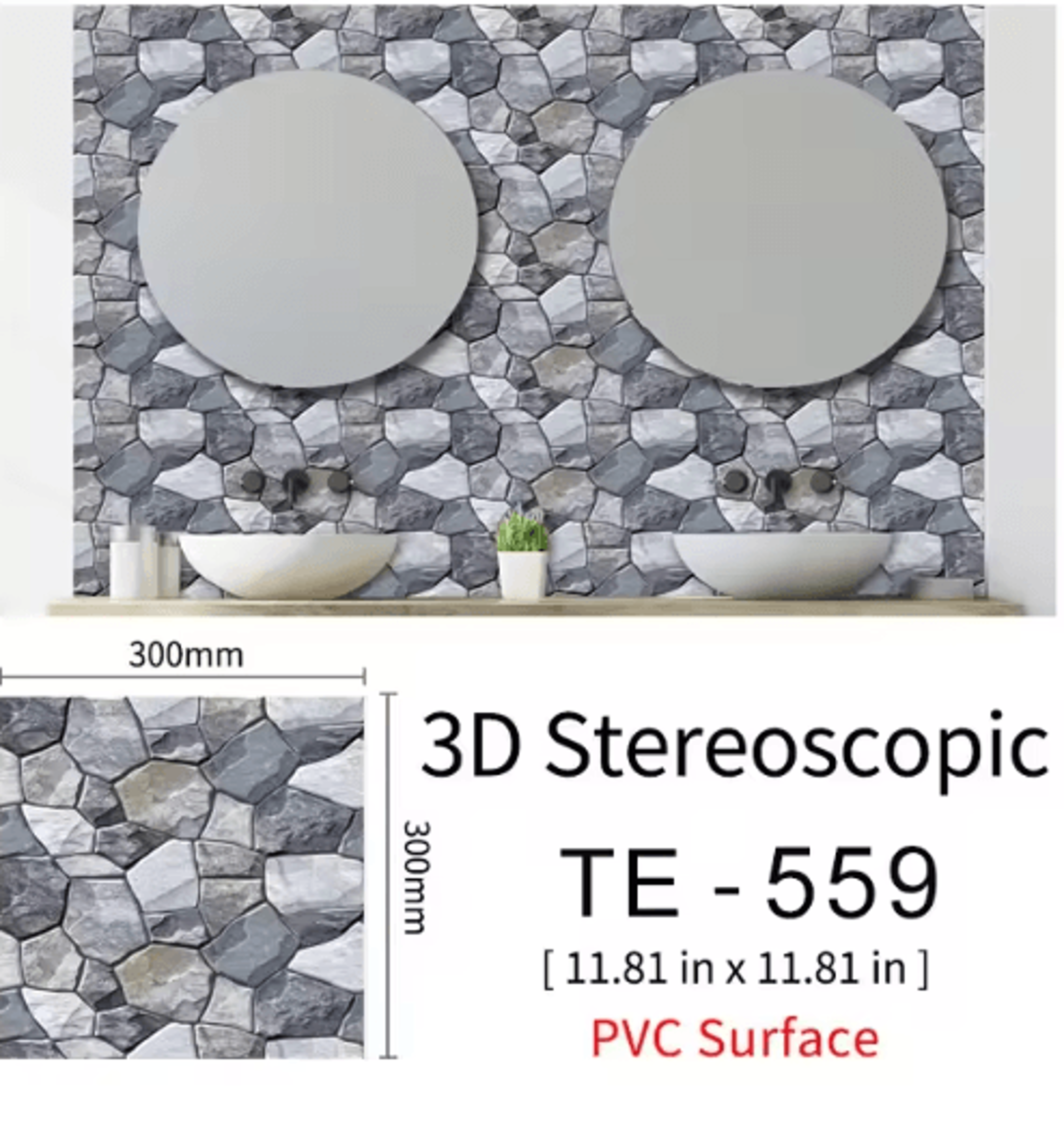 3D Brick Wall Stickers Set  Waterproof Peel  Stick Wallpaper For Home Decor 15PCS 2