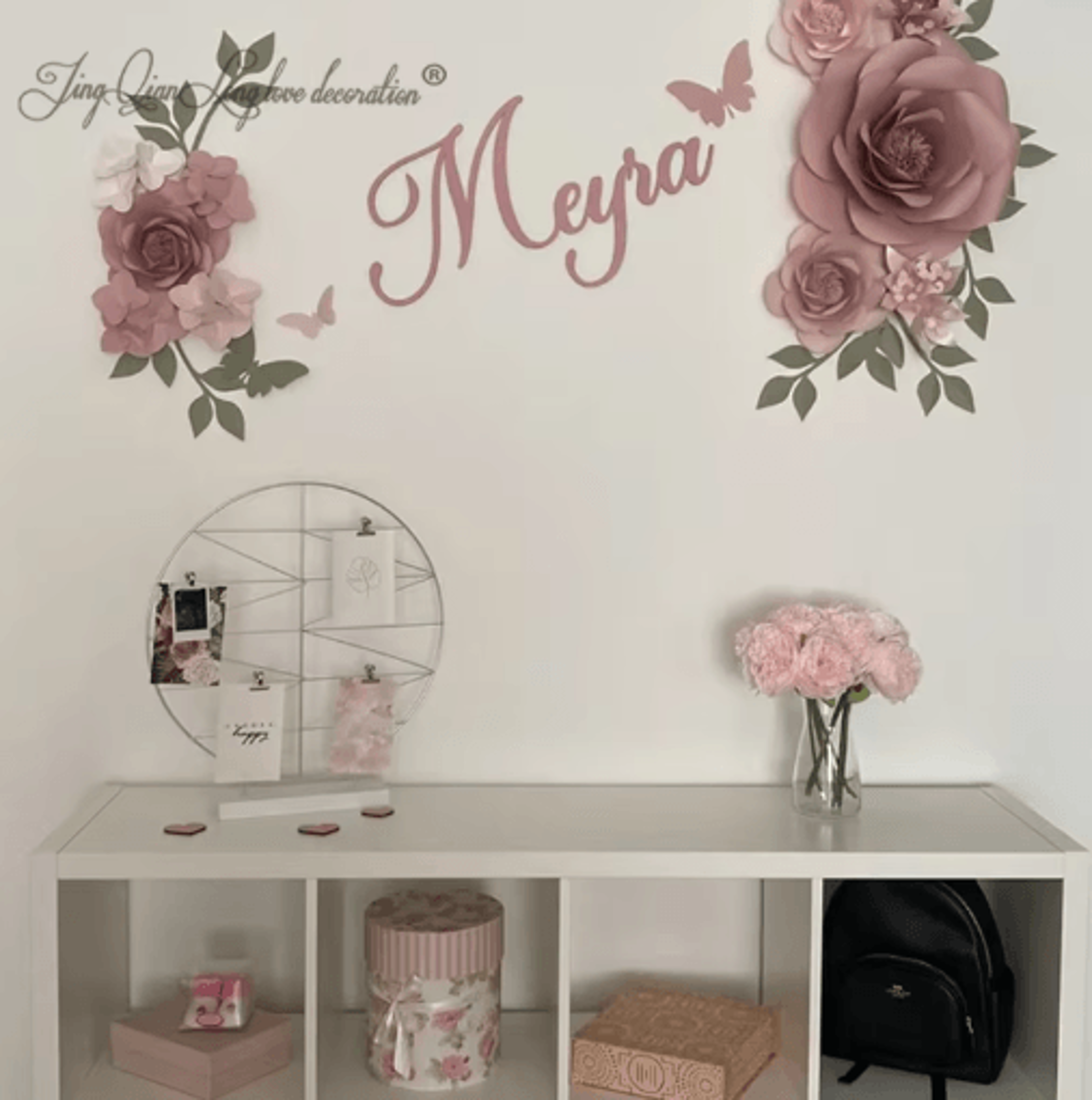 Custom Wooden Name Sign Personalized Nursery Wall Decor For Baby Room 4
