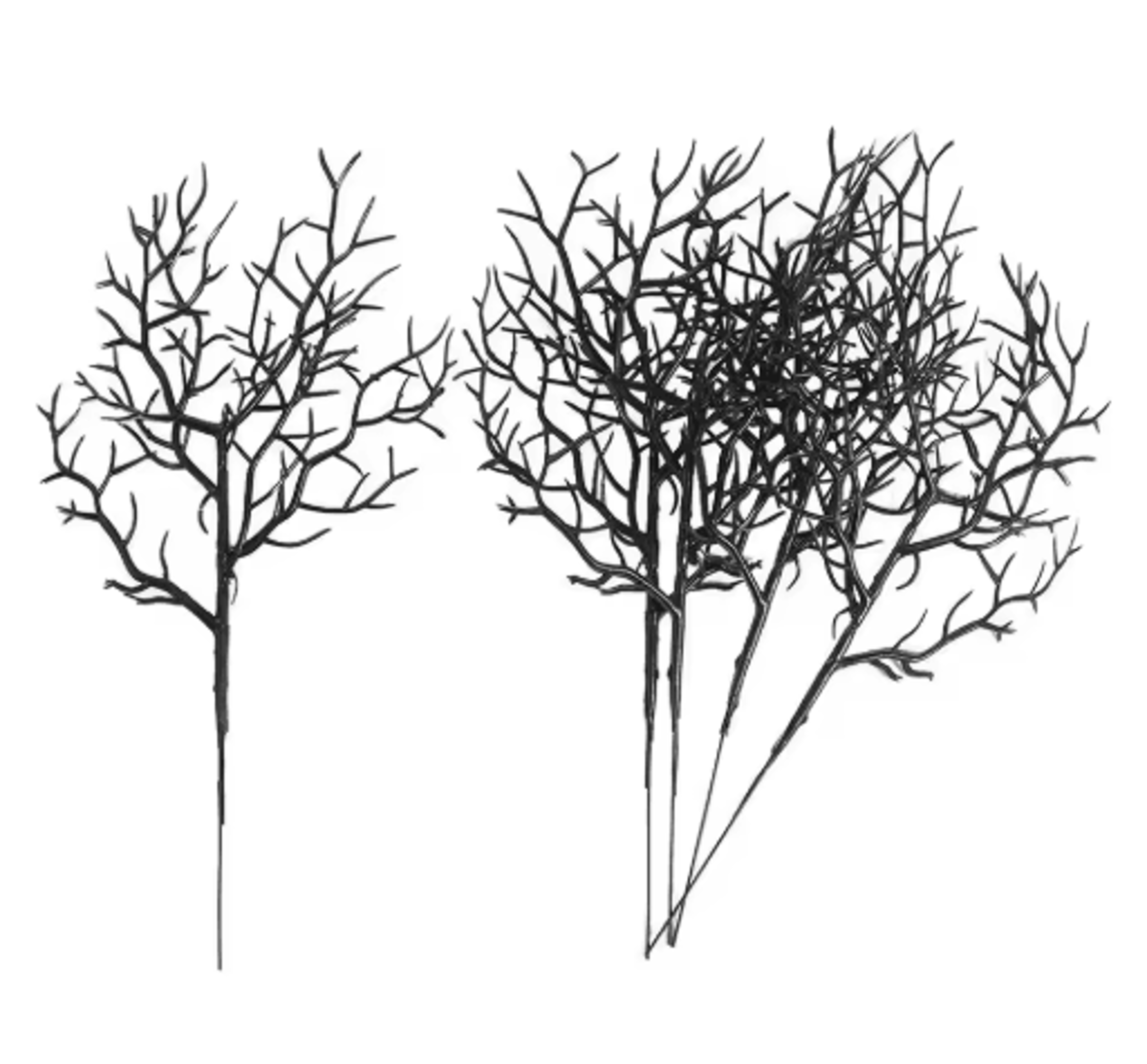 ShadowTwig Halloween Black Branch Set  Spooky Artificial Dead Branch Decor 3