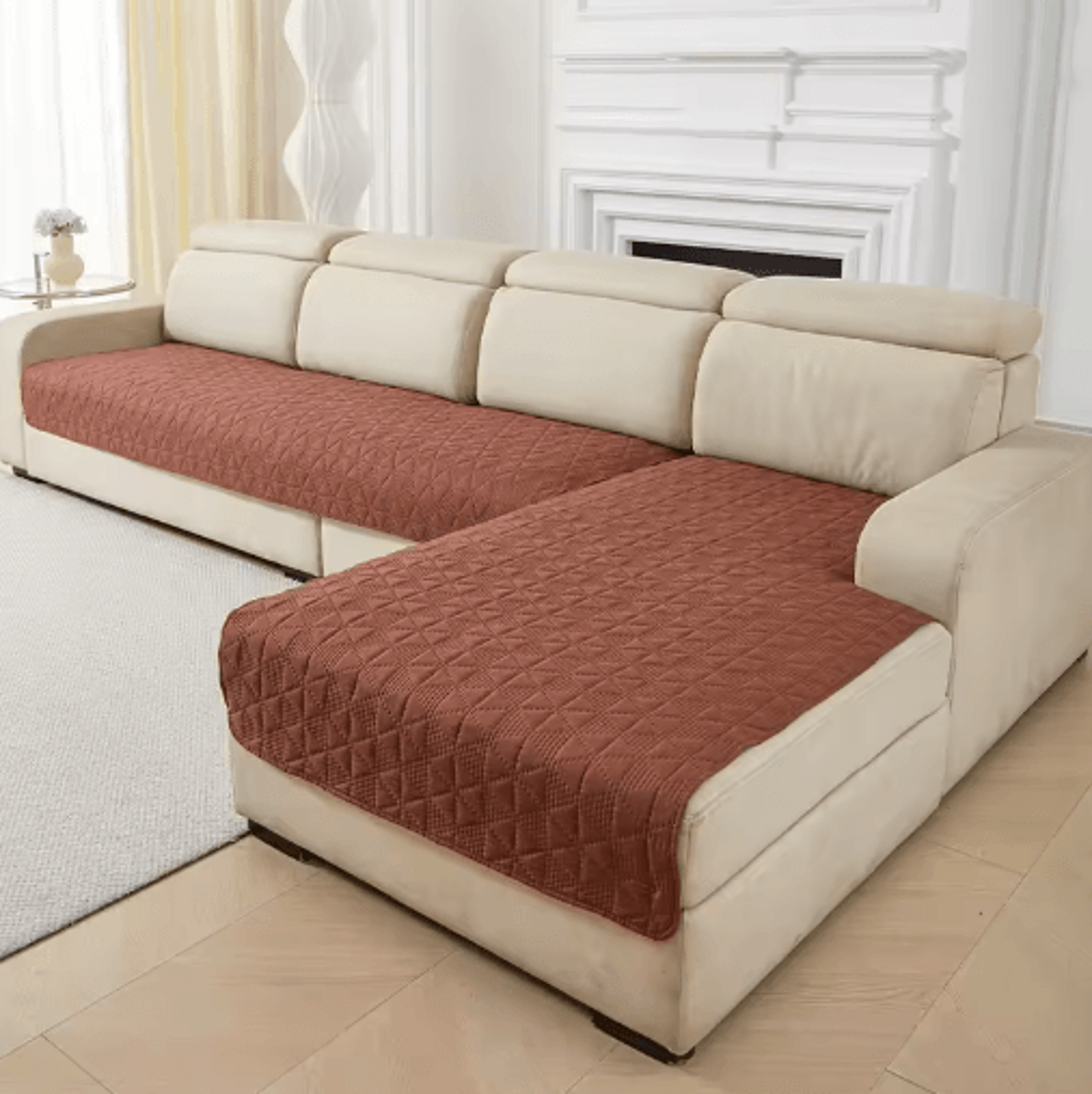 CozyGuard Waterproof Pet Couch Cover  Quilted Sofa Protector For Dogs  Cats 2