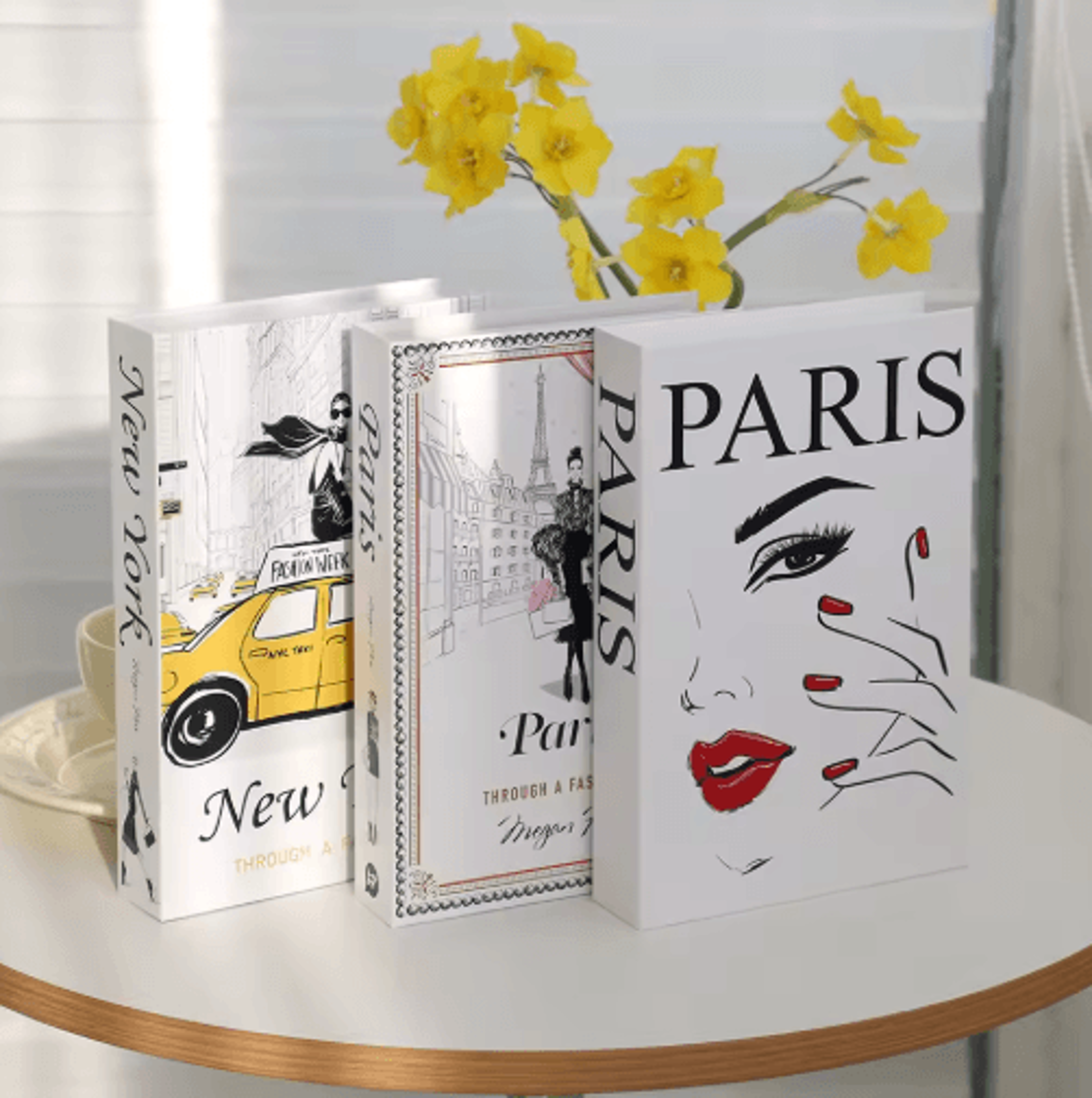 Modern Decorative Book Set 3pcs Fake Books Decor For Stylish Home  Coffee Table Display 1