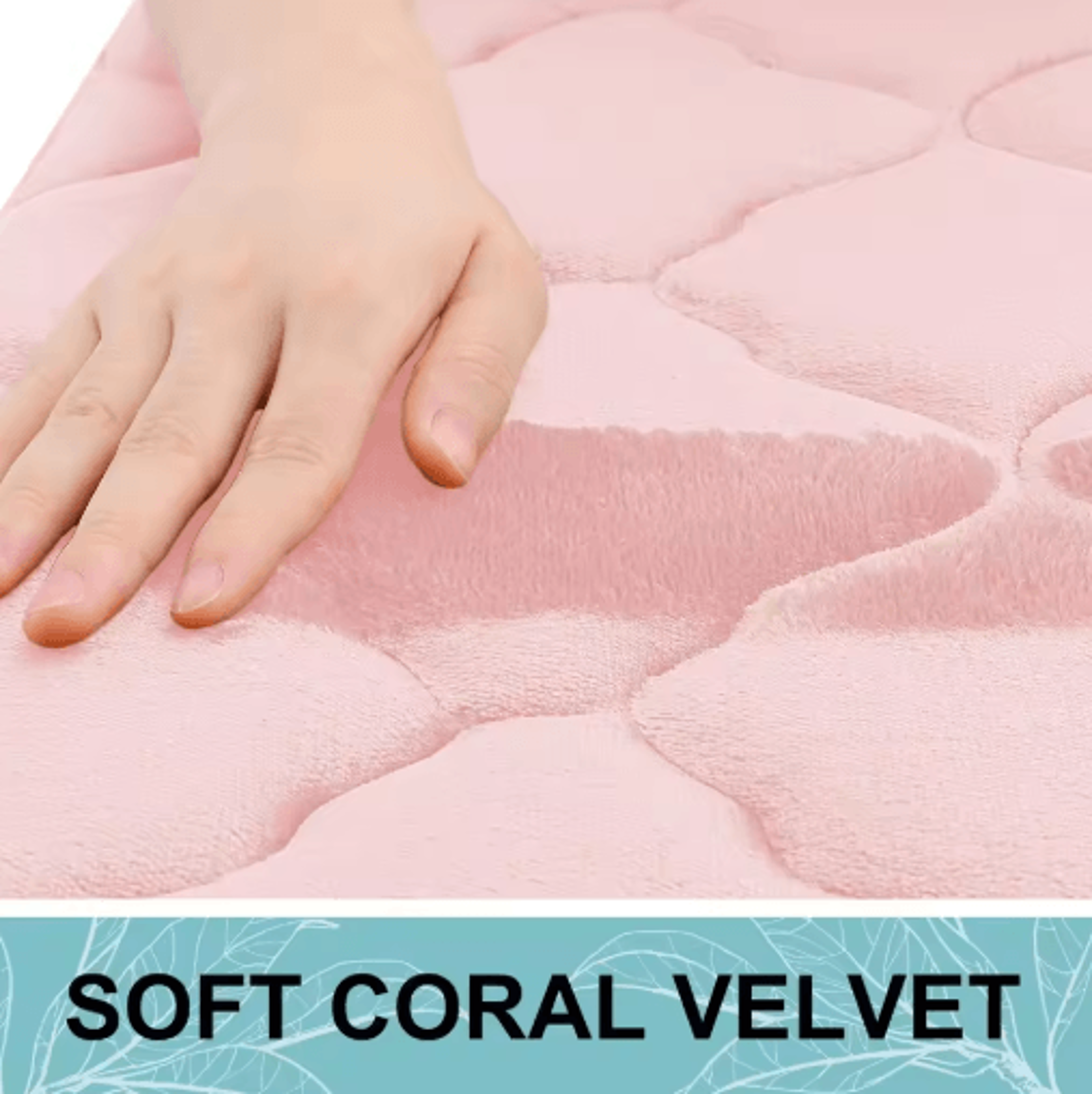 Homaxy Memory Foam Bath Mat NonSlip Absorbent Bathroom Rug With Machine Washable Design 22