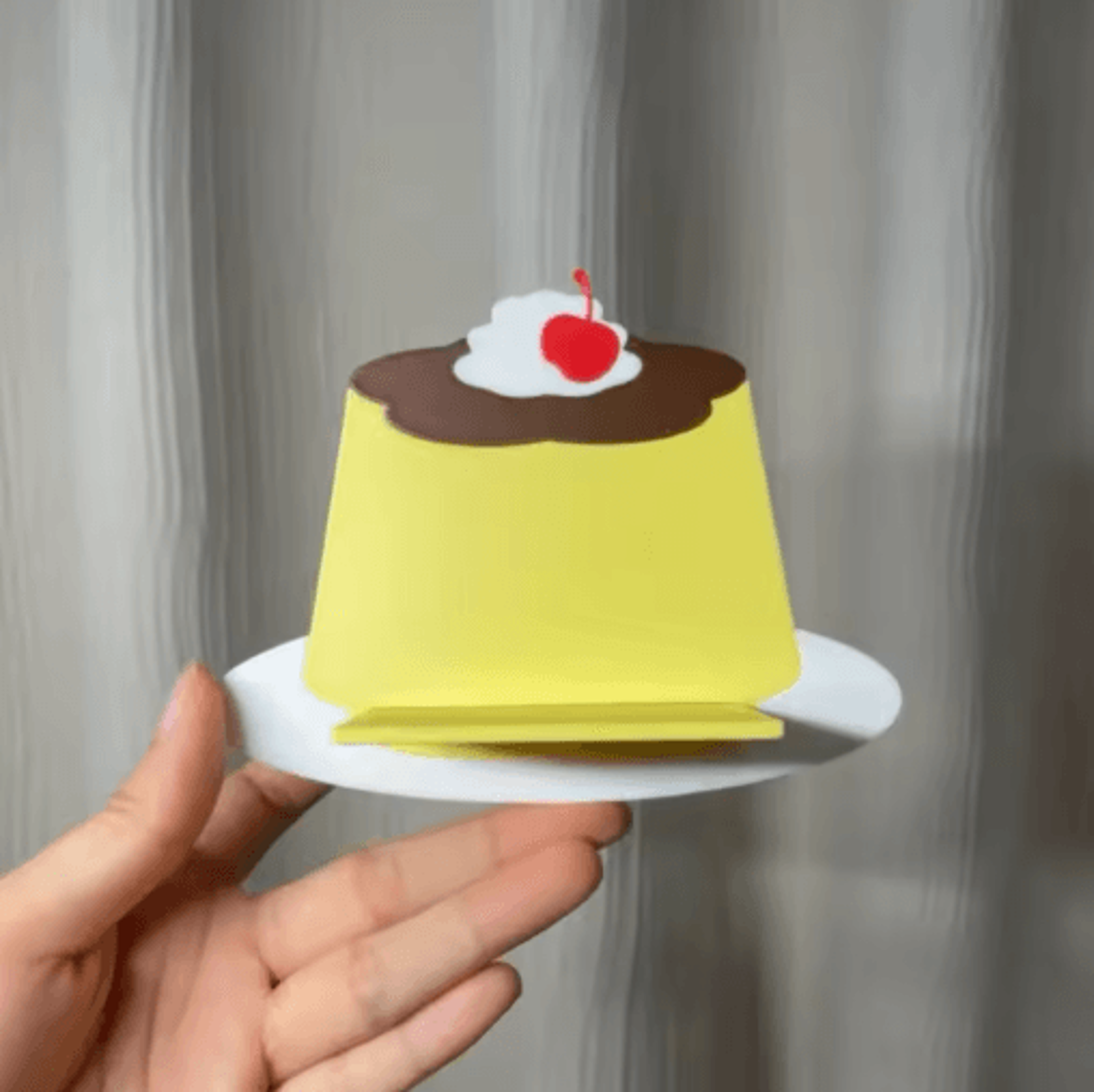 Kawaii Pudding Figurine Set Cute Anime Pegboard  Shelf Display Decor 2025 Design 1
