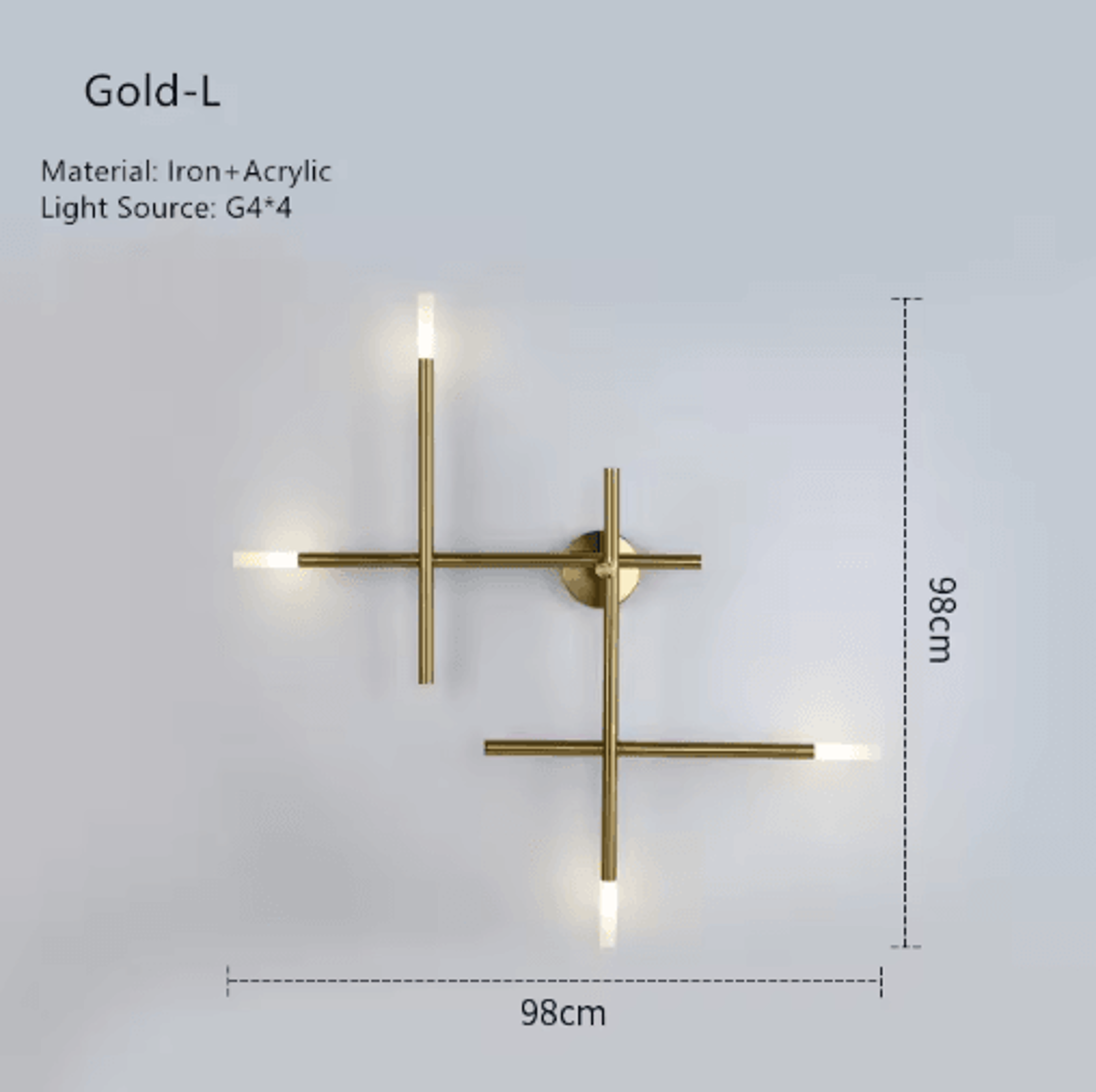 Nordic Cross LED Wall Sconce Minimalist Modern Wall Lamp For Living Room  Bedside 2