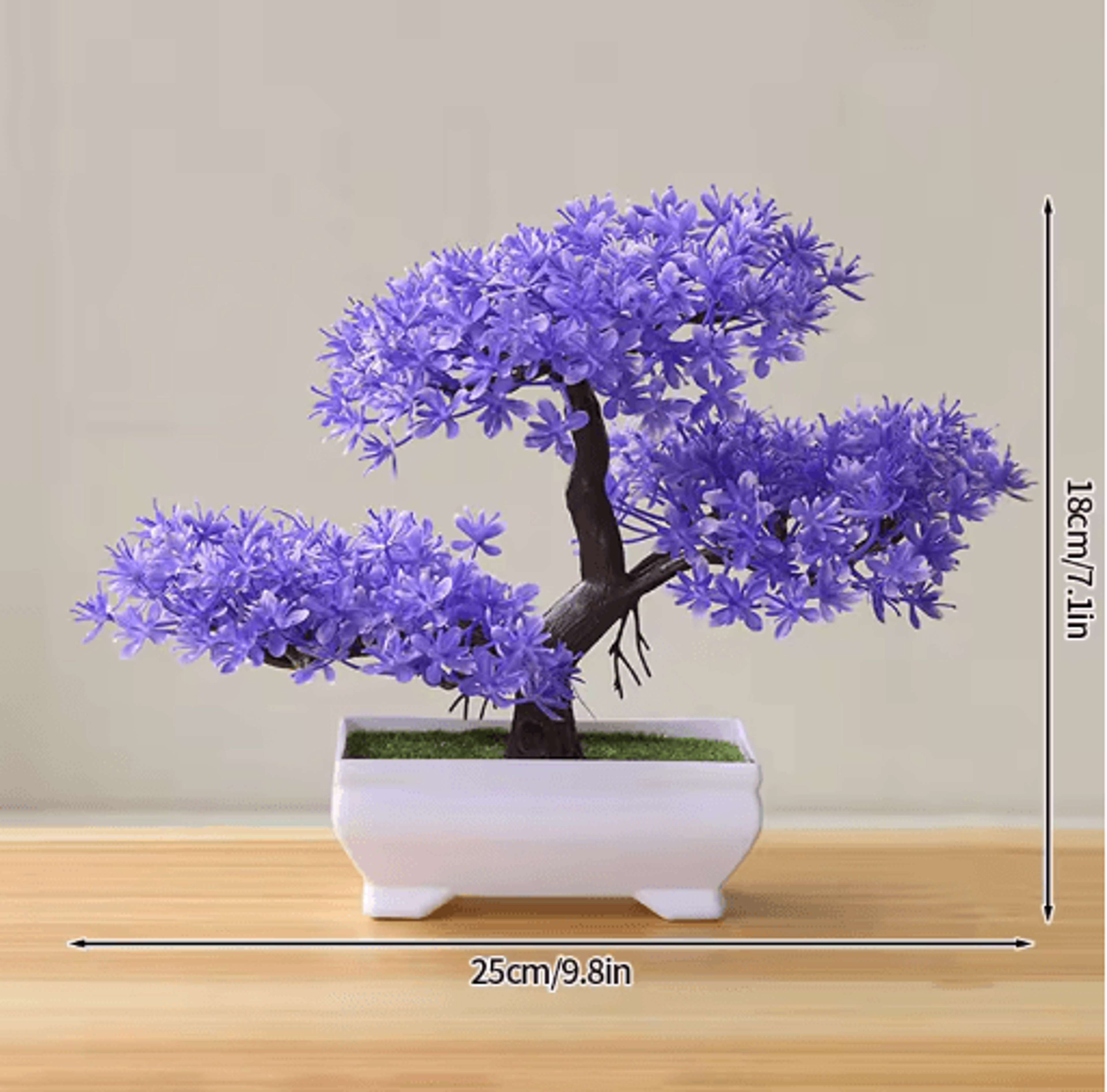 Artificial Bonsai Plant Mini Potted Tree For Desk  Home Decor 15