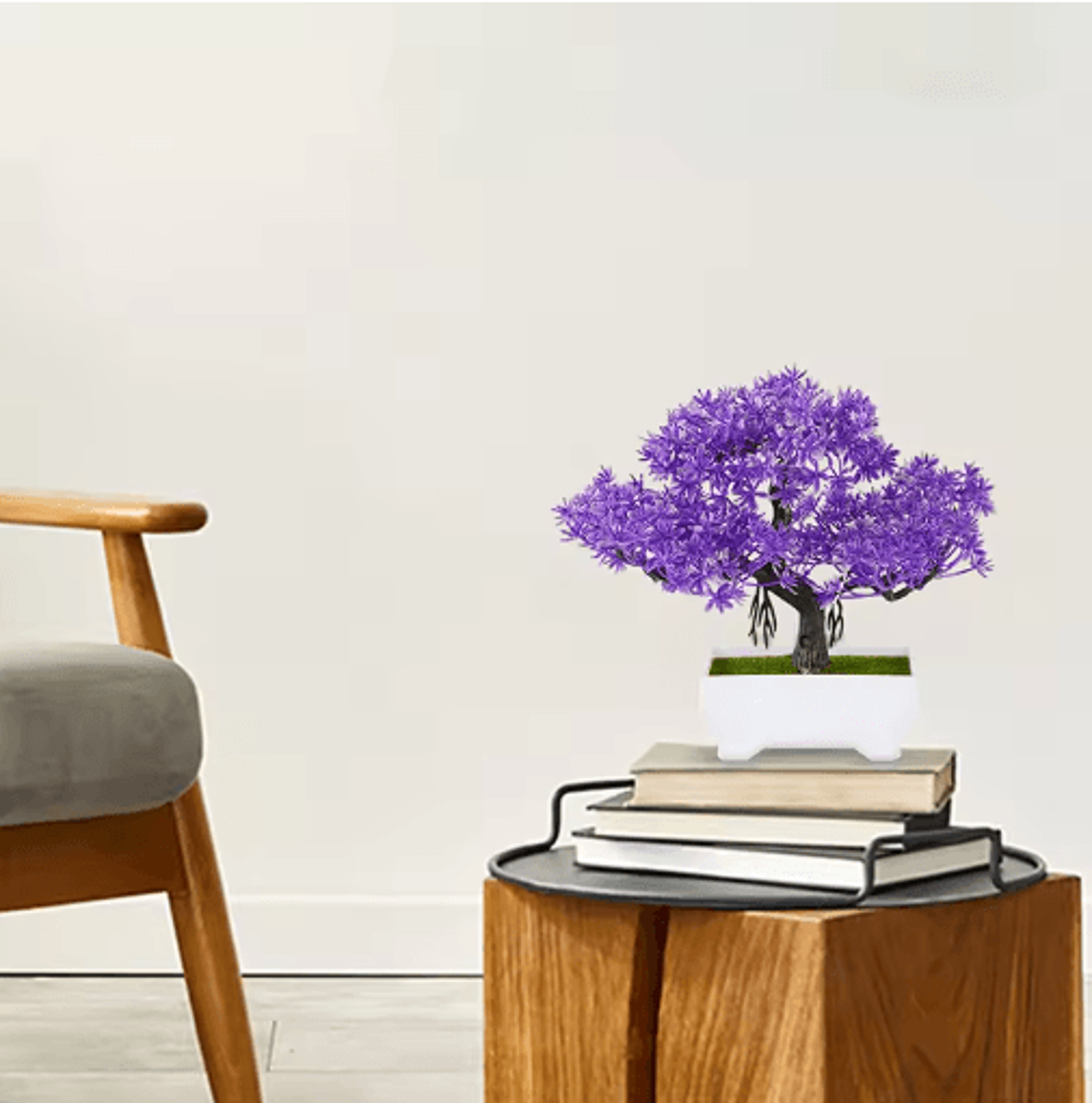 Artificial Bonsai Plant Mini Potted Tree For Desk  Home Decor 19