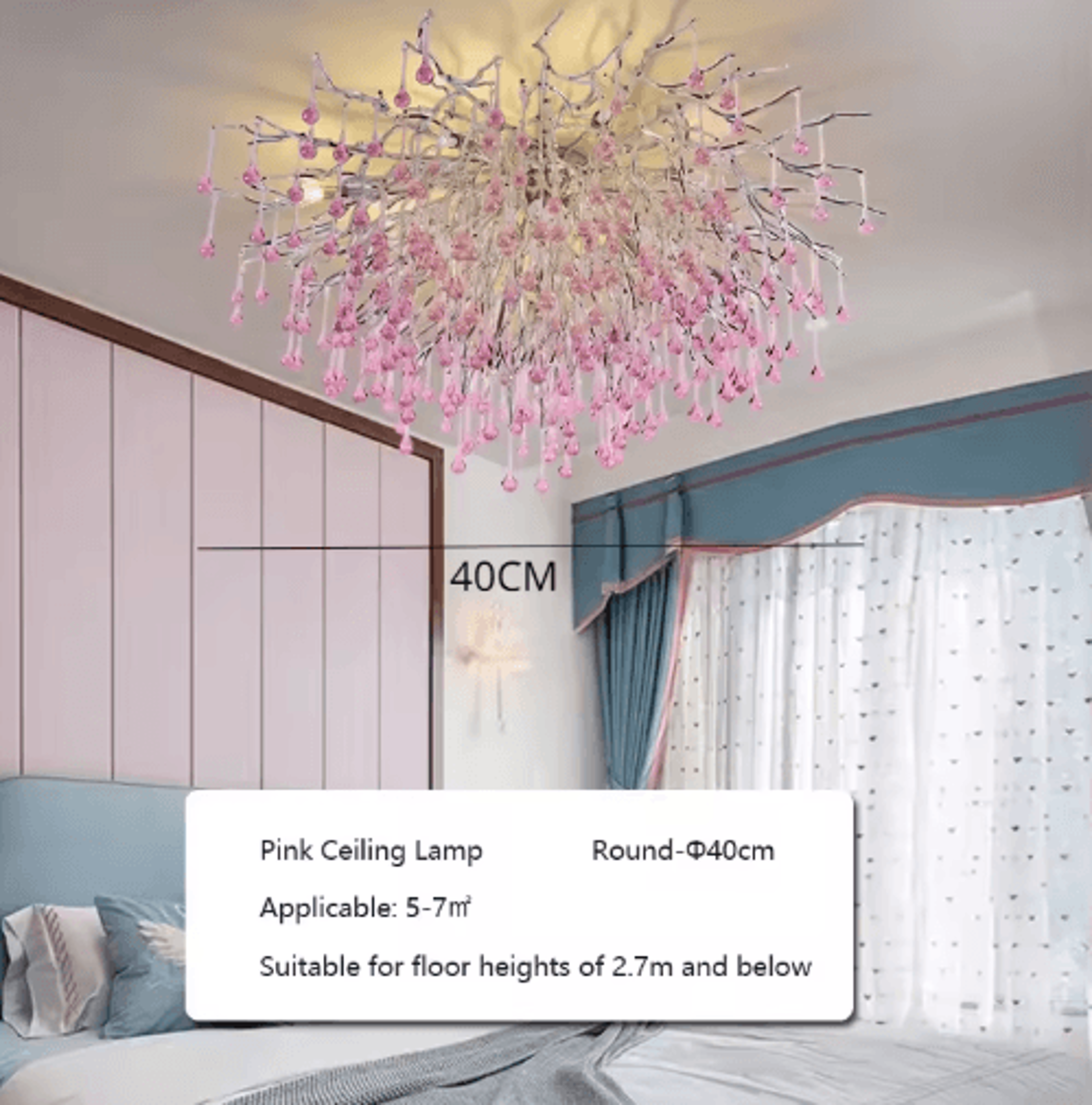 Luxury Branch Crystal Chandelier  Modern Teardrop Hanging Lamp For Living  Dining Spaces 3