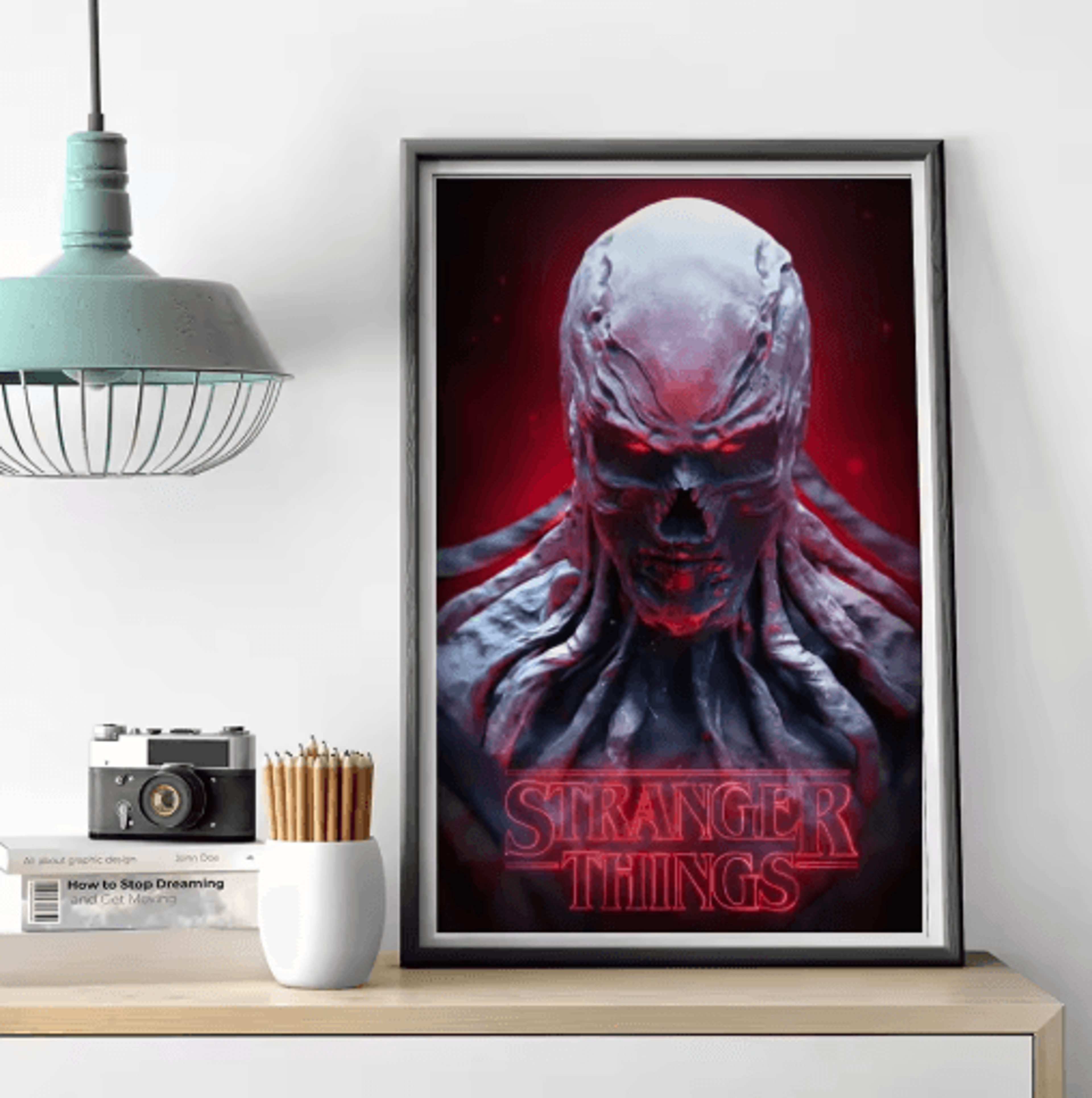 Stranger Things Canvas Poster Retro TV Series Wall Art For Home  Cafe Decor 7