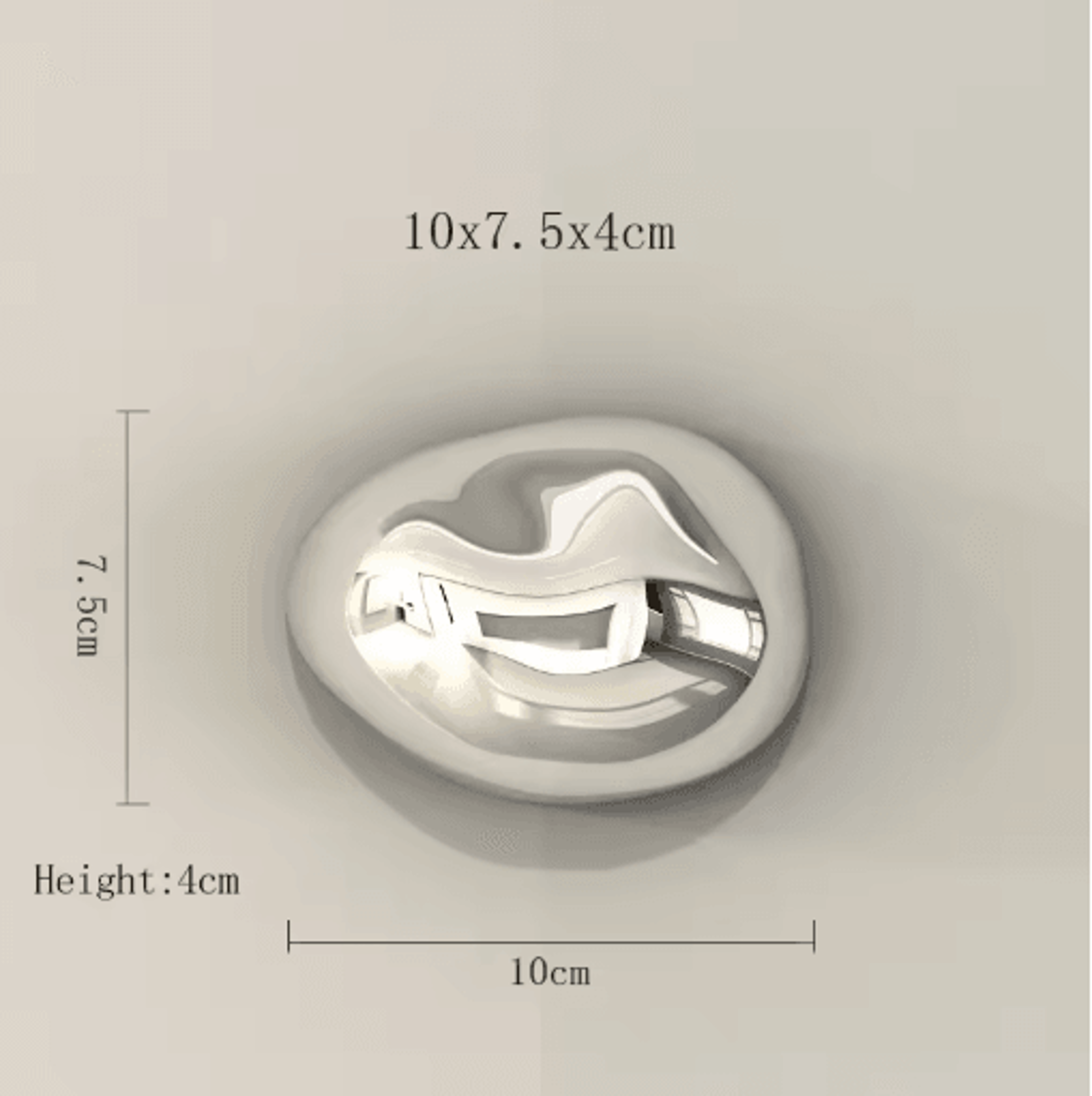 3D Simulation Stone Wall Pendant Modern Electroplated Wall Hanging Decor 5