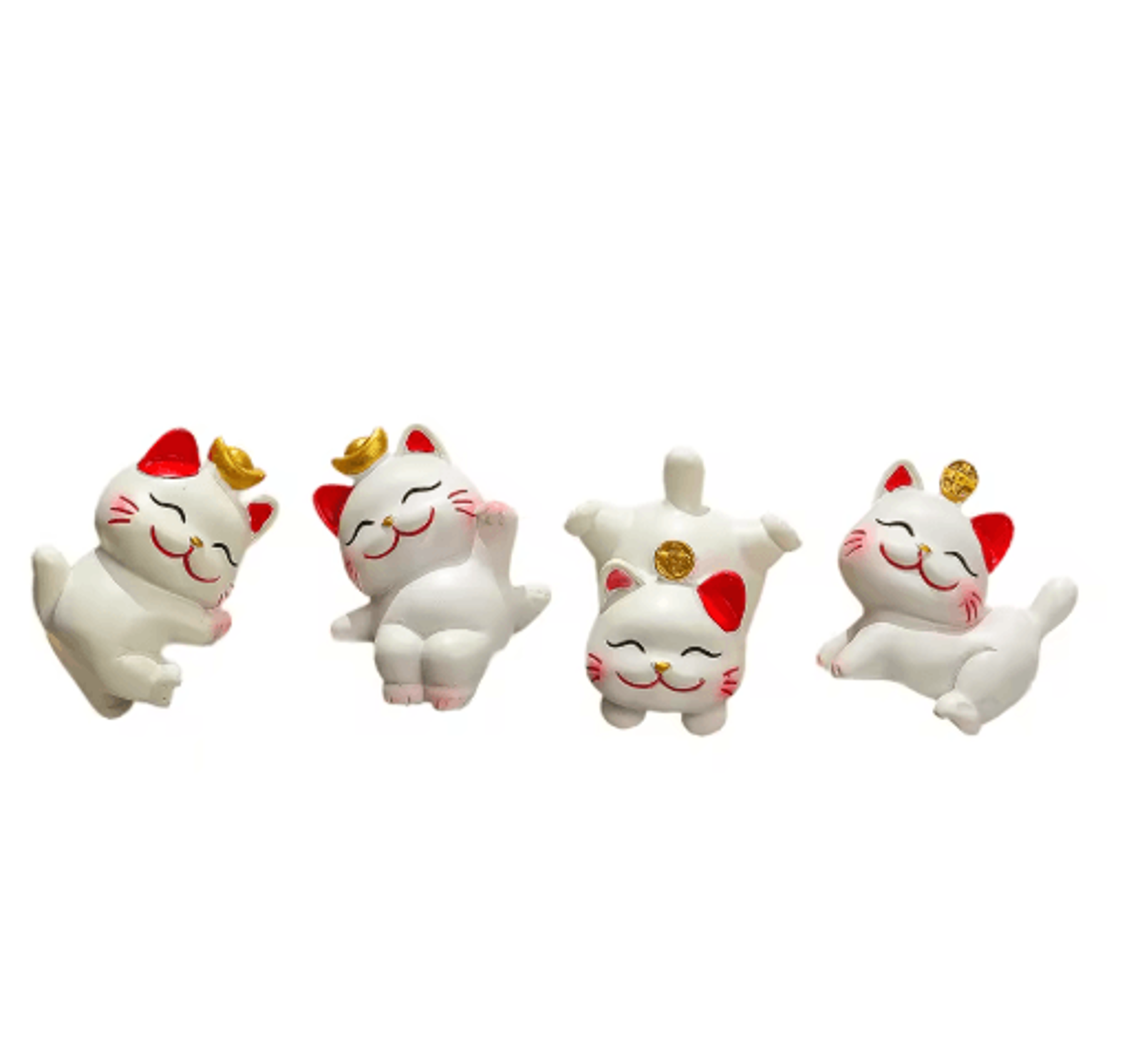 Miniature Cat Figurine Decor  Cute 3D Desk  Shelf Animal Ornament 6