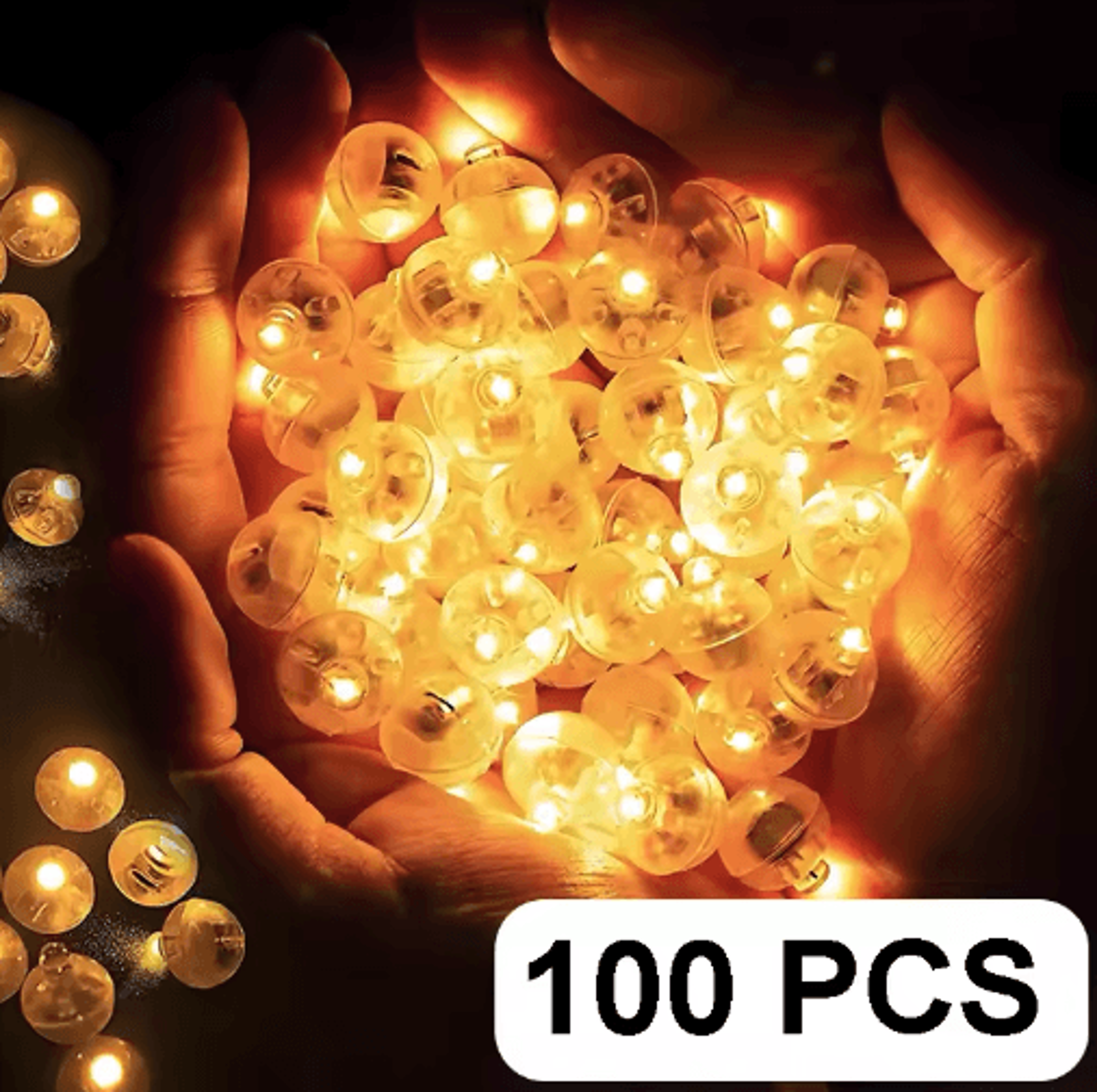 Mini LED Balloon Lights Set  Waterproof Party  Paper Lantern Lights 50100pcs 9