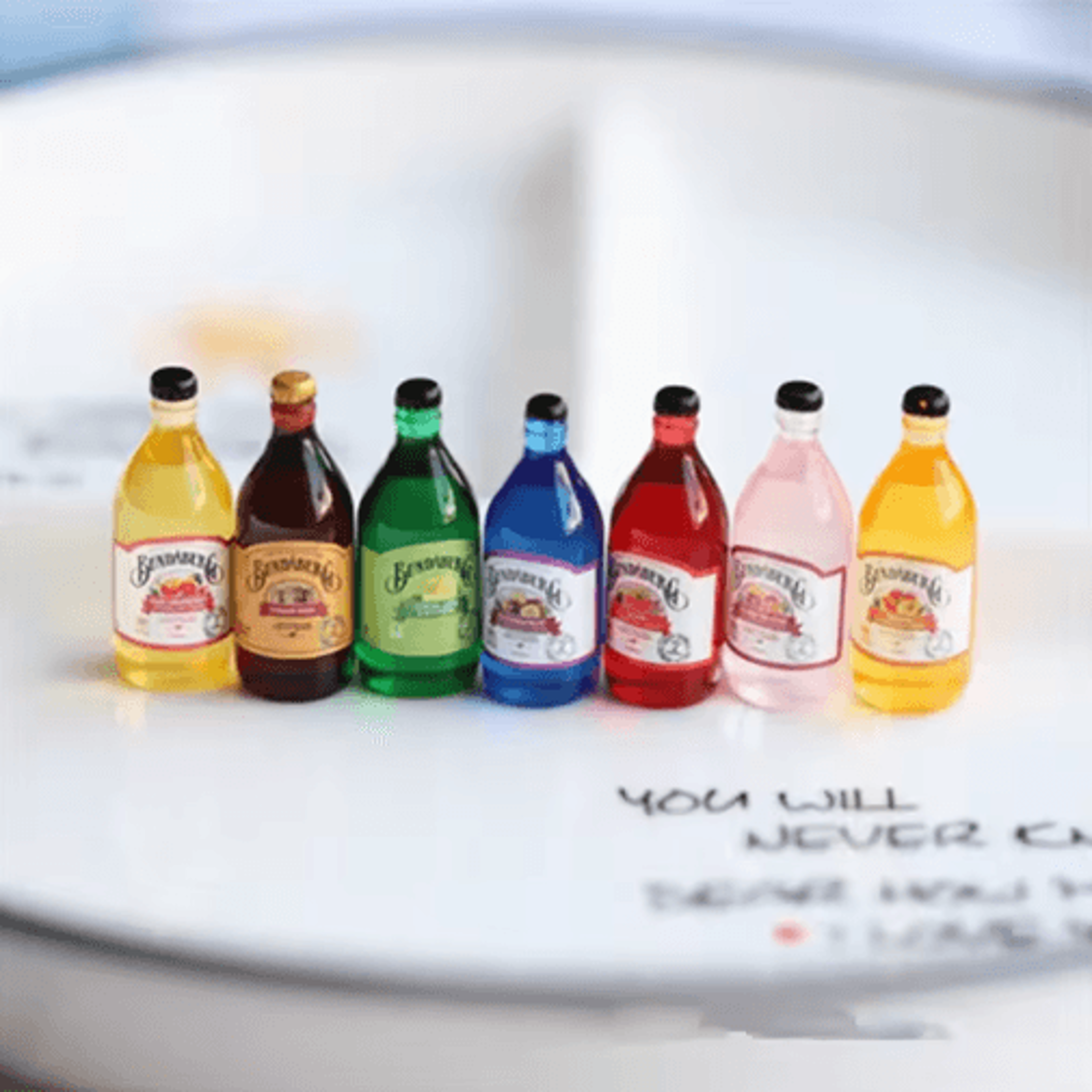 10pcs Miniature Beer Glass Set  Resin Dollhouse Drink Accessories 3