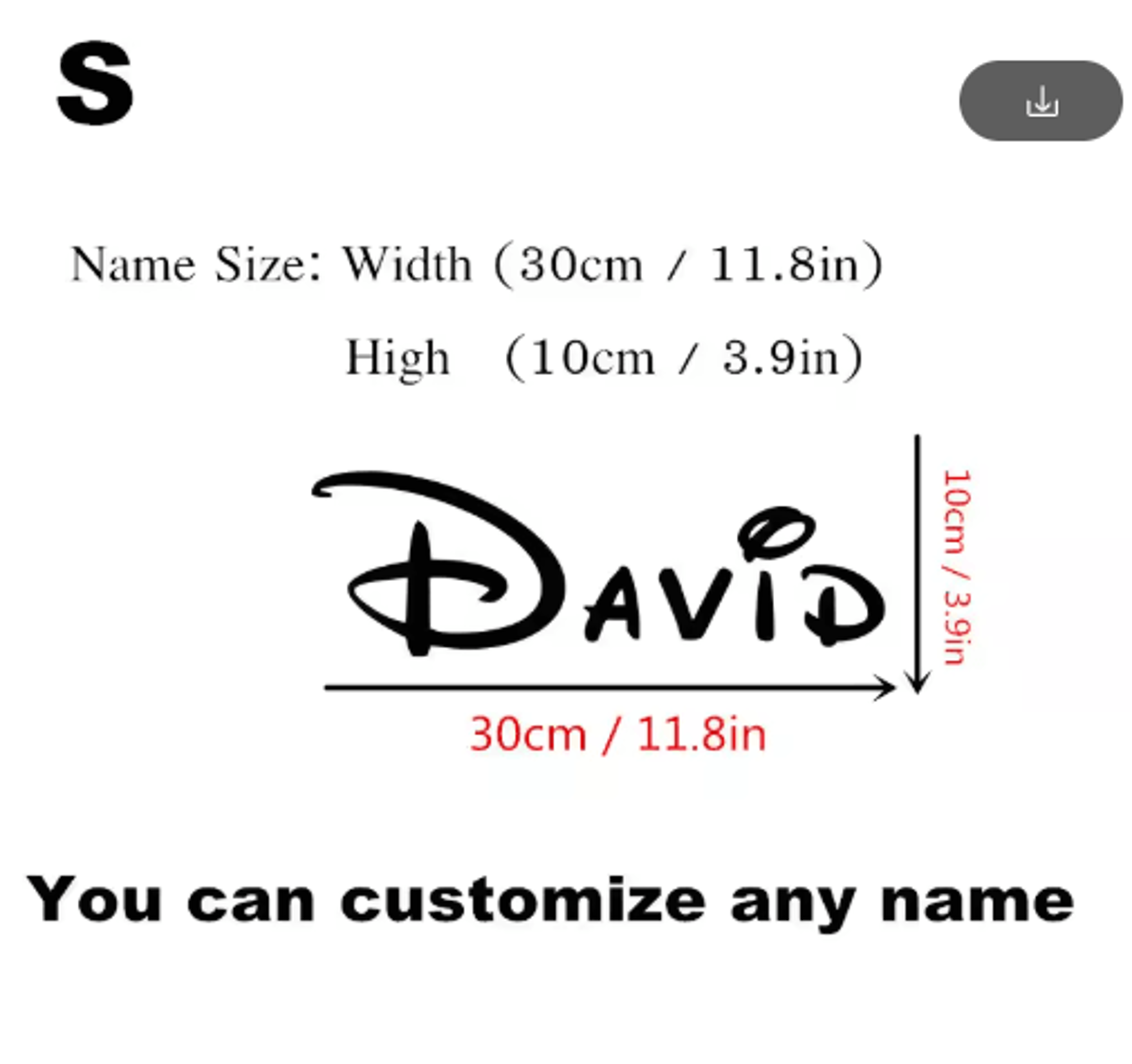 Personalized Name Wall Sticker Custom Kids Room  Nursery Vinyl Decal 6