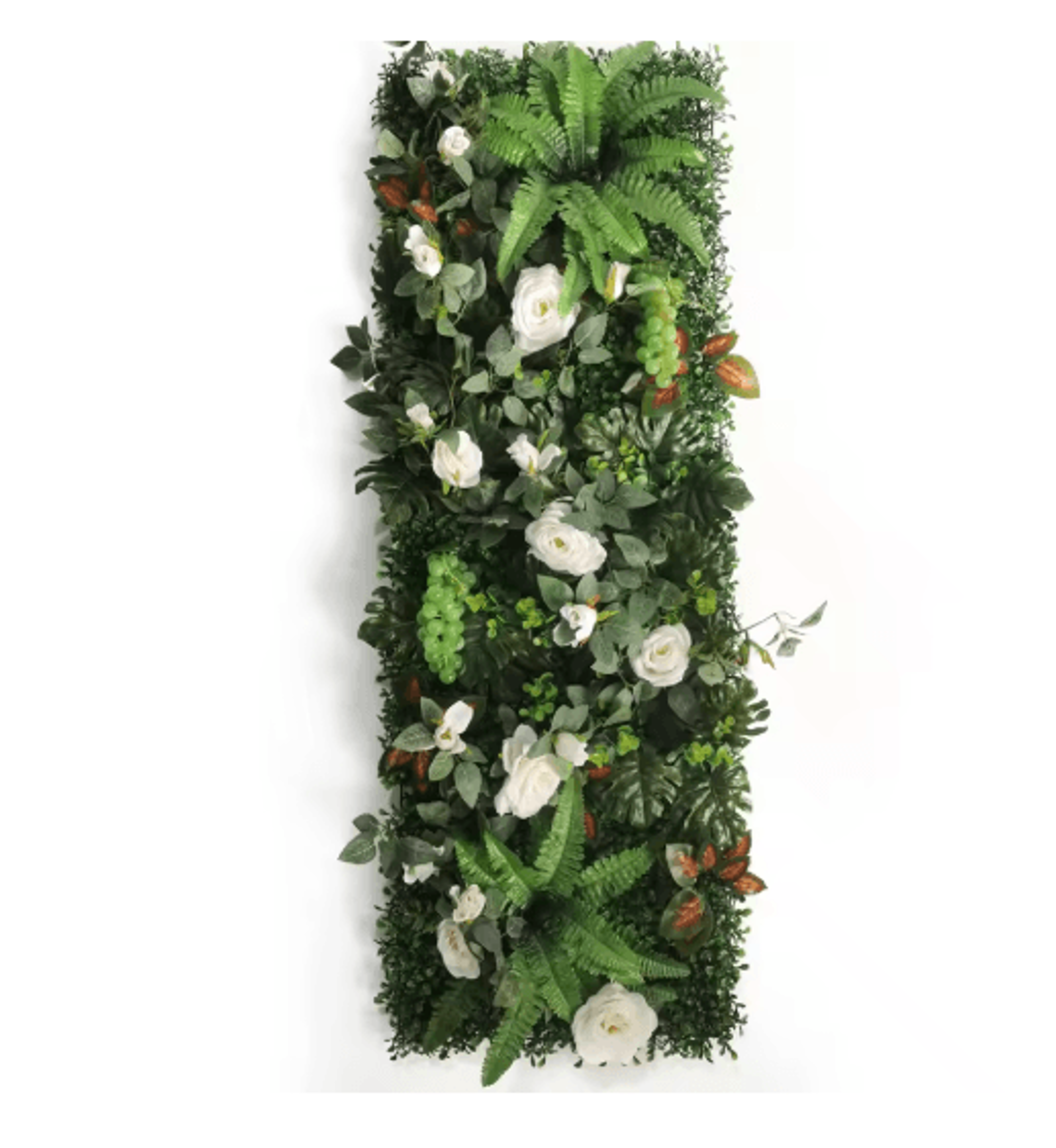 Artificial Rose Wall Panel 40x120cm Floral Grass Backdrop Home Decor 10