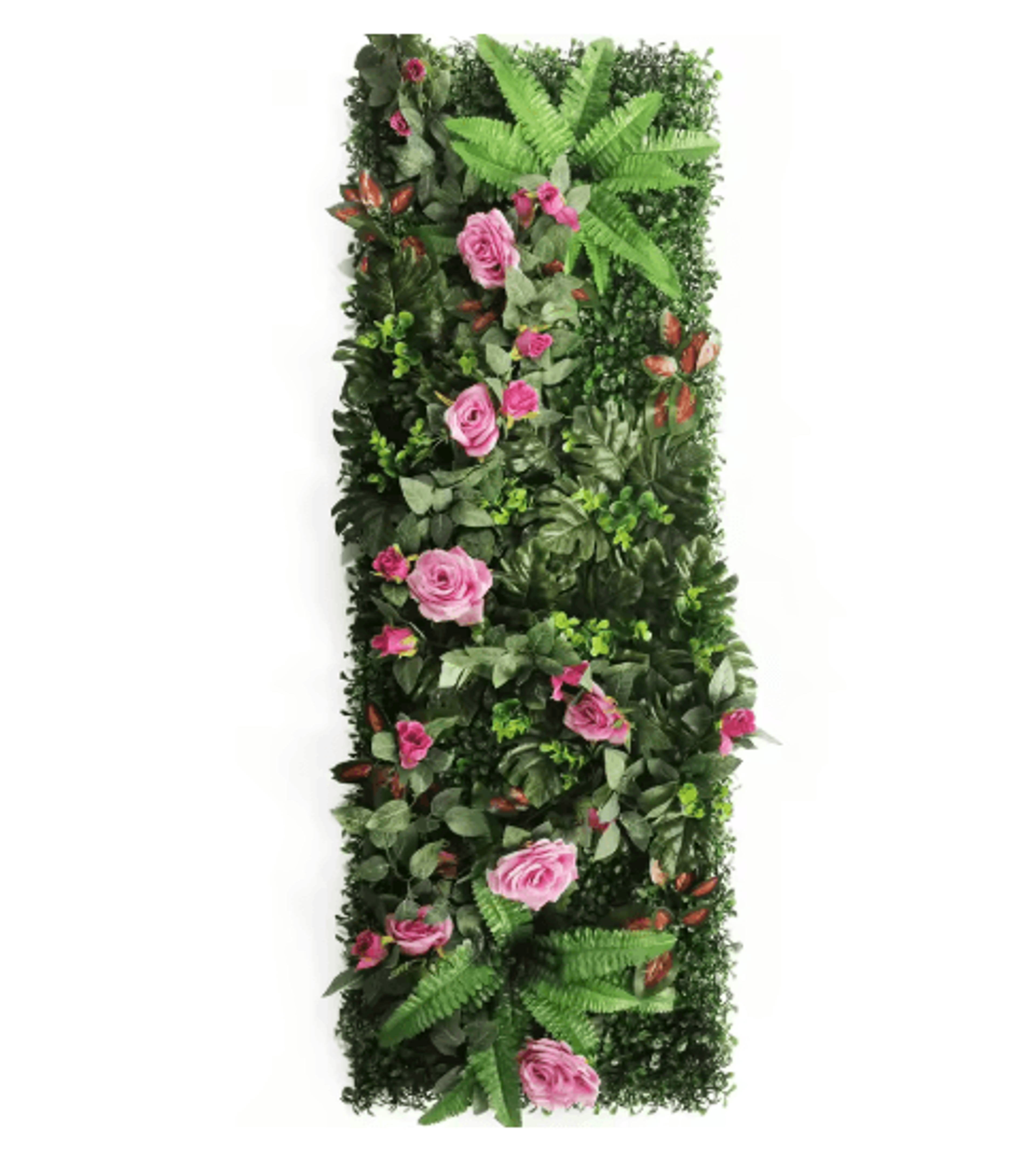 Artificial Rose Wall Panel 40x120cm Floral Grass Backdrop Home Decor 0