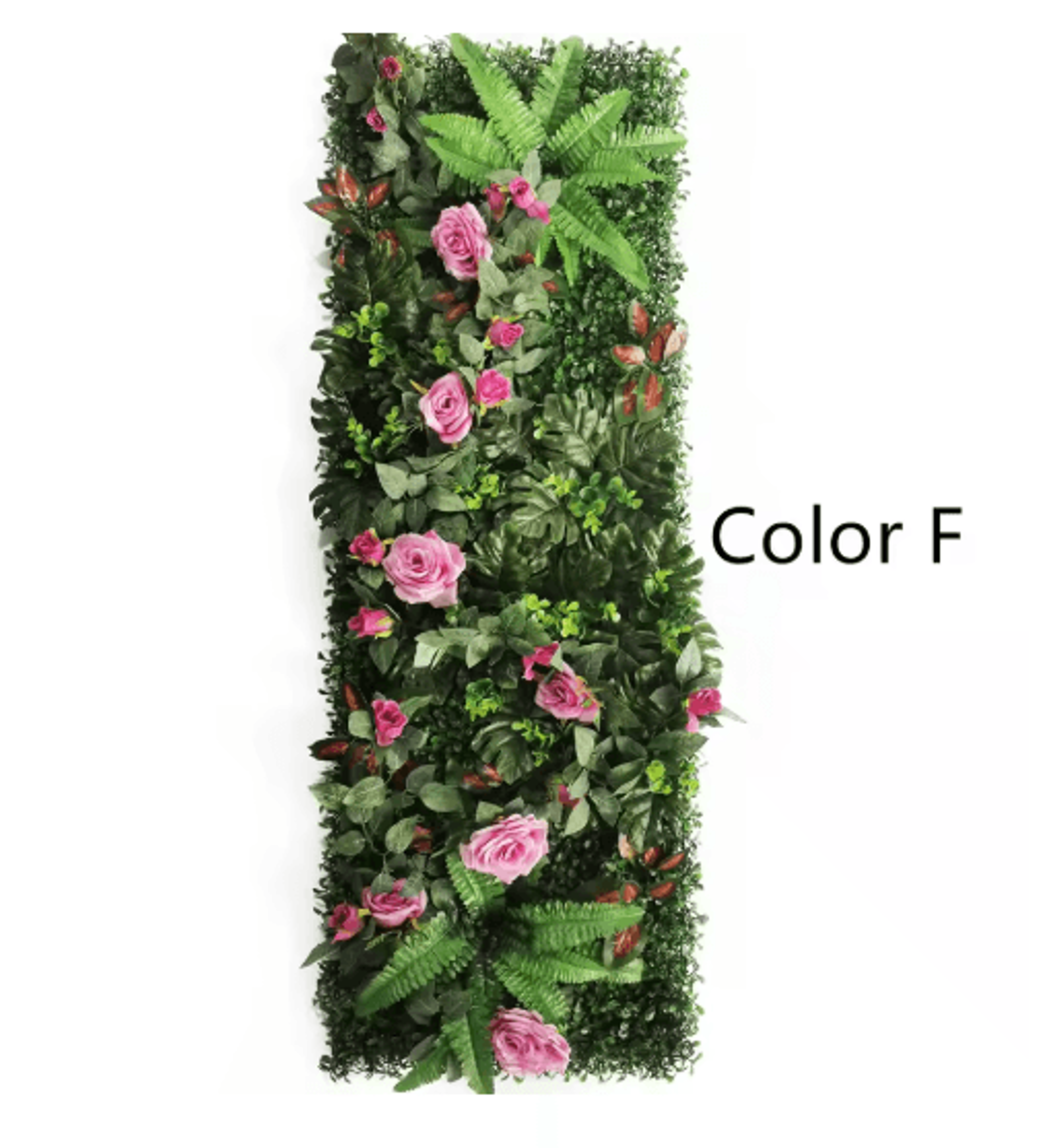 Artificial Rose Wall Panel 40x120cm Floral Grass Backdrop Home Decor 17
