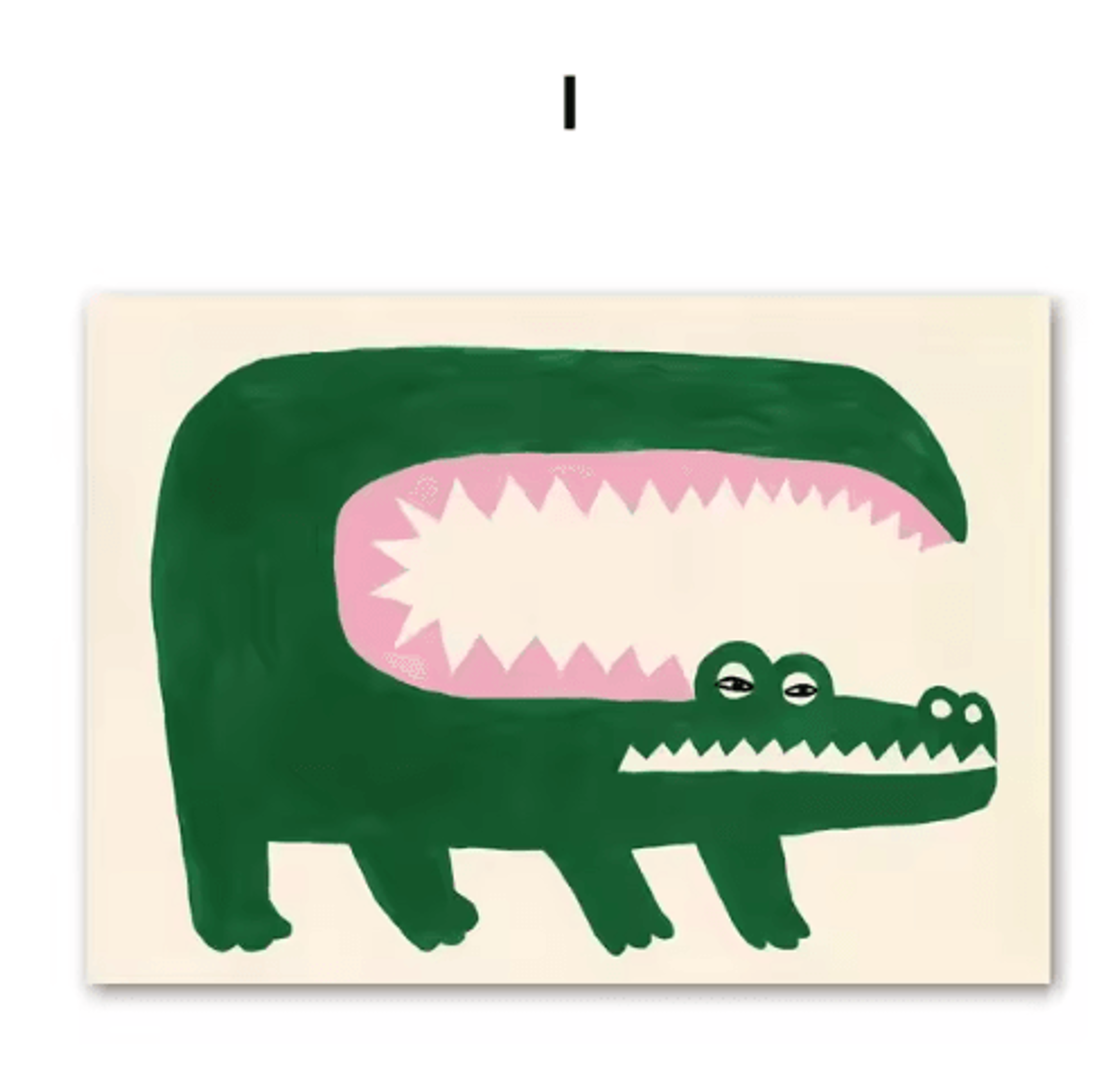 Abstract Crocodile  Fish Canvas Art Colorful Modern Wall Decor 3
