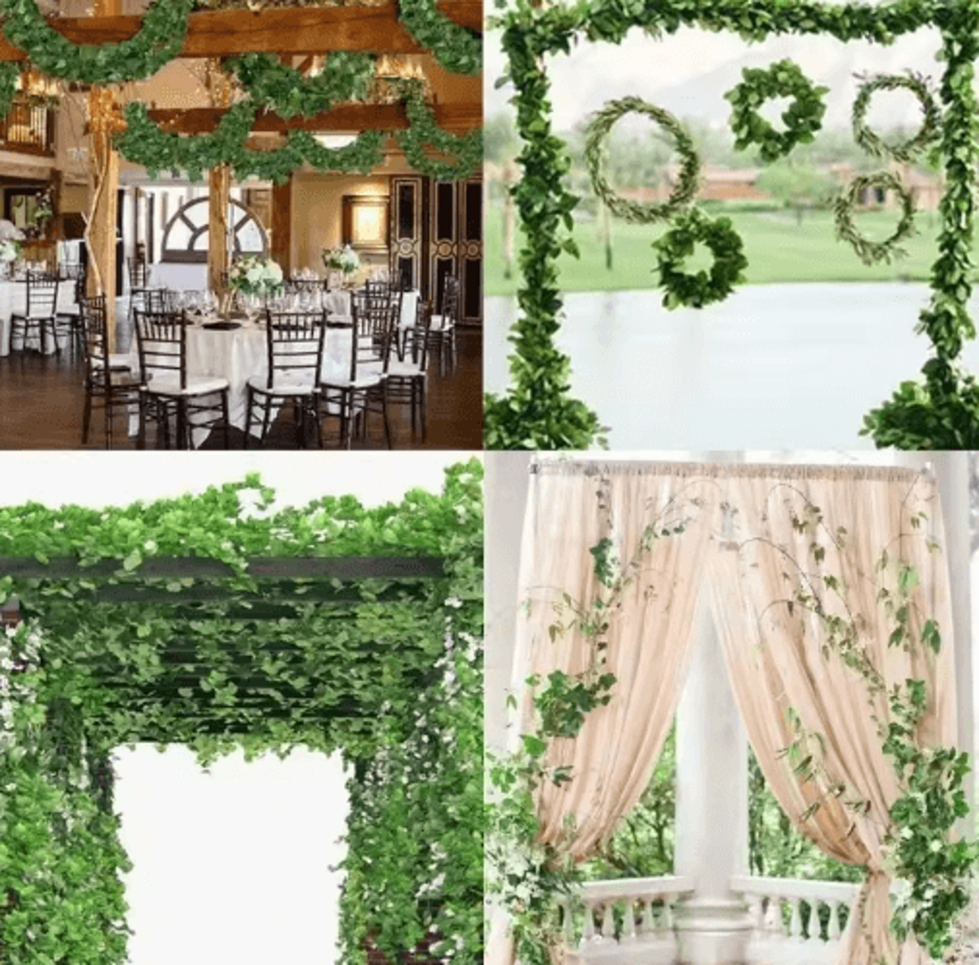 artificial ivy vine garland – green leaf creeper hanging plant for home & wedding decor