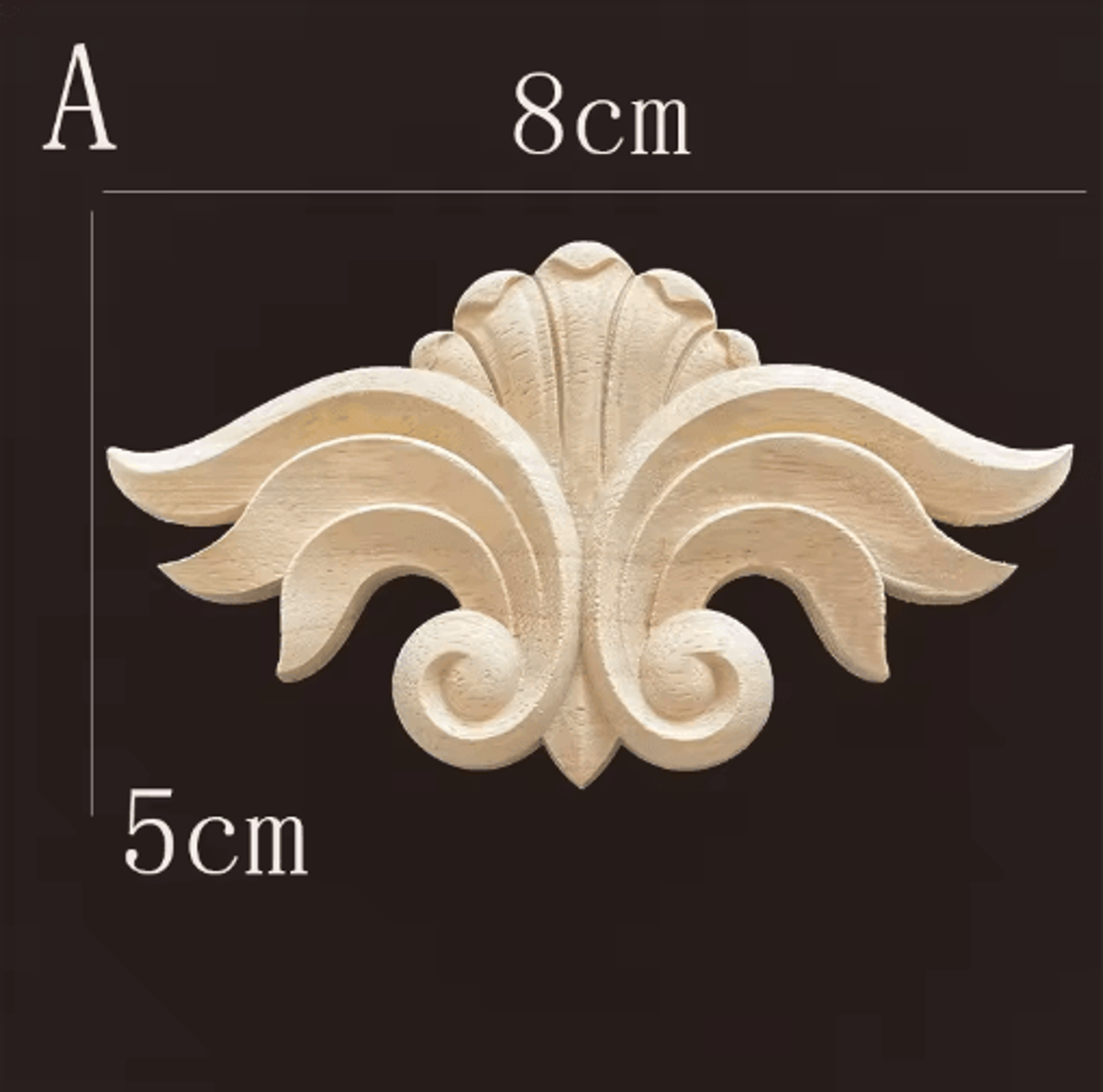 elegant wood carving onlay applique antique furniture moulding for diy cabinet decor