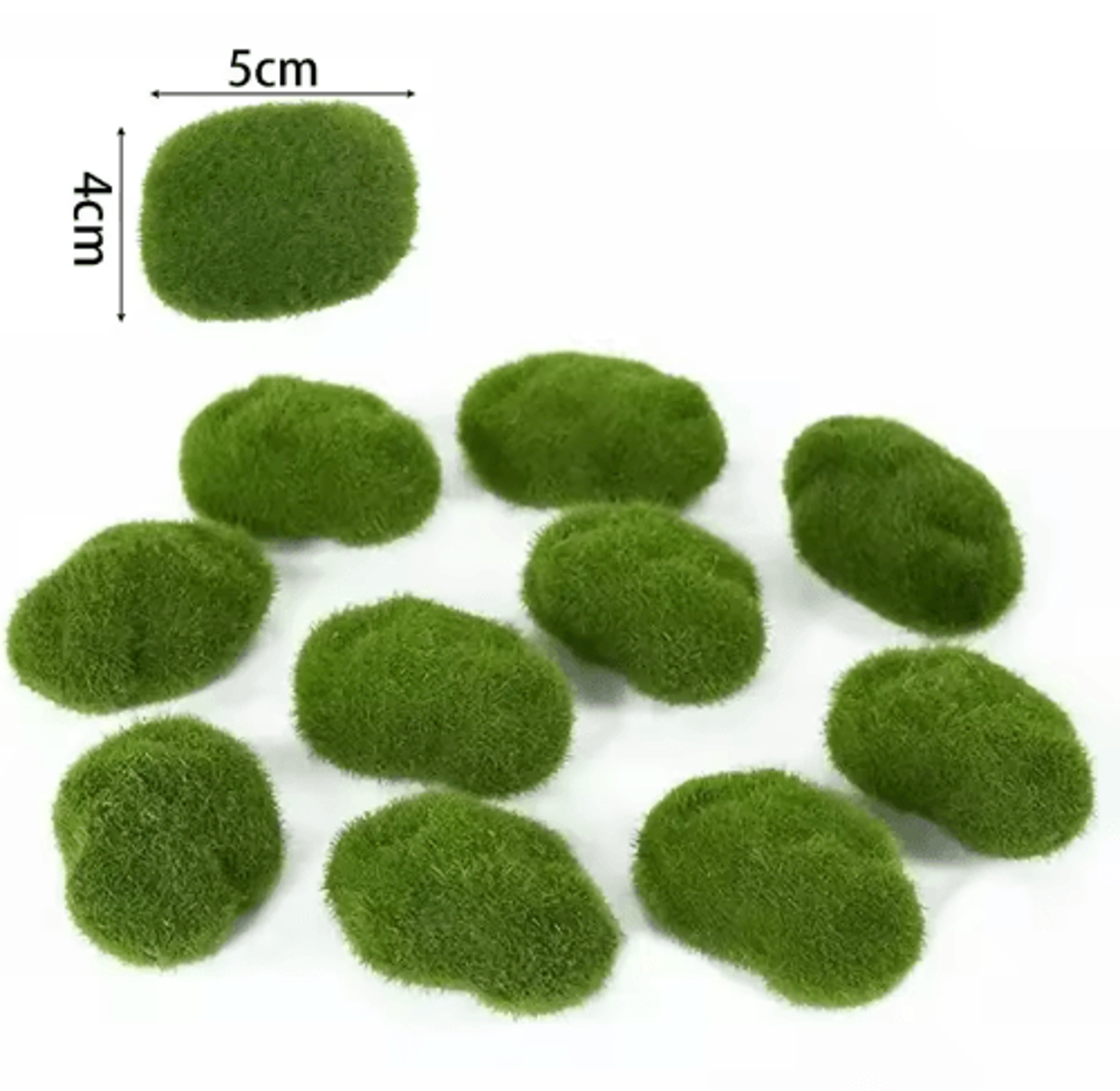 Artificial Moss Rocks  Balls  Decorative Green Moss Stones For Garden  Flower Pots 2