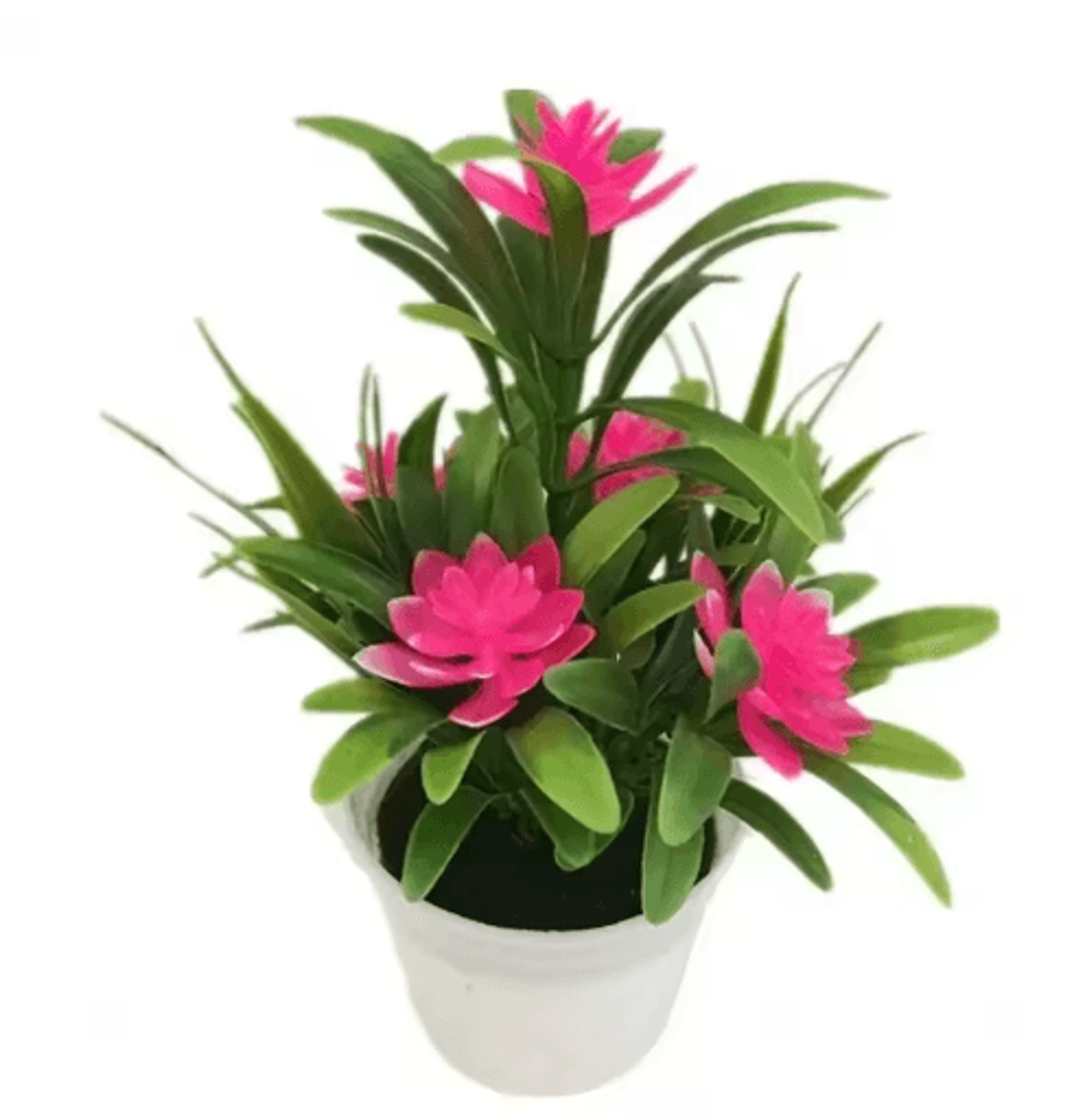 Colorful Artificial Potted Flowers  Mini Bonsai Tabletop Decor For Home  Garden 1