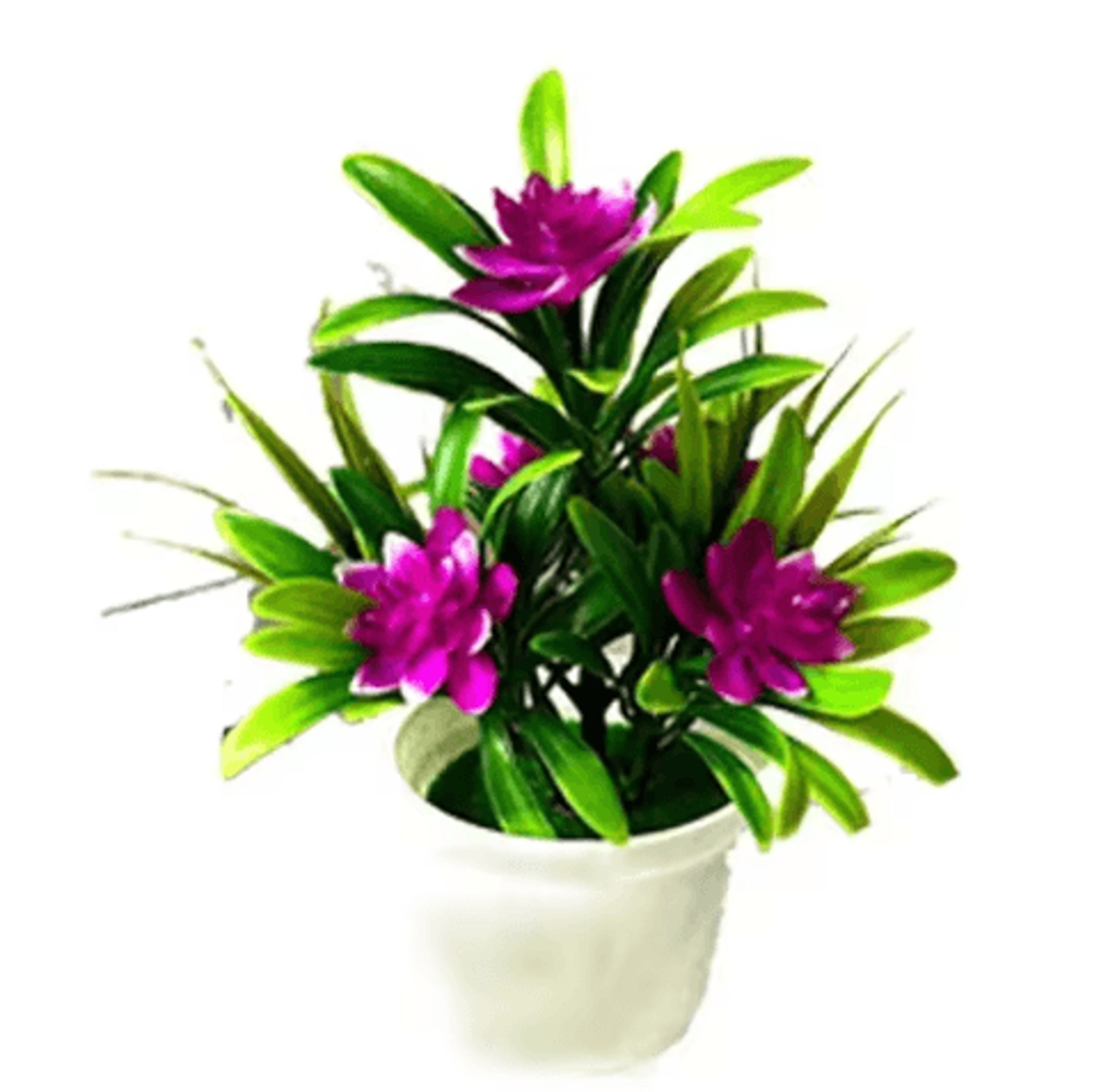 Colorful Artificial Potted Flowers  Mini Bonsai Tabletop Decor For Home  Garden 3