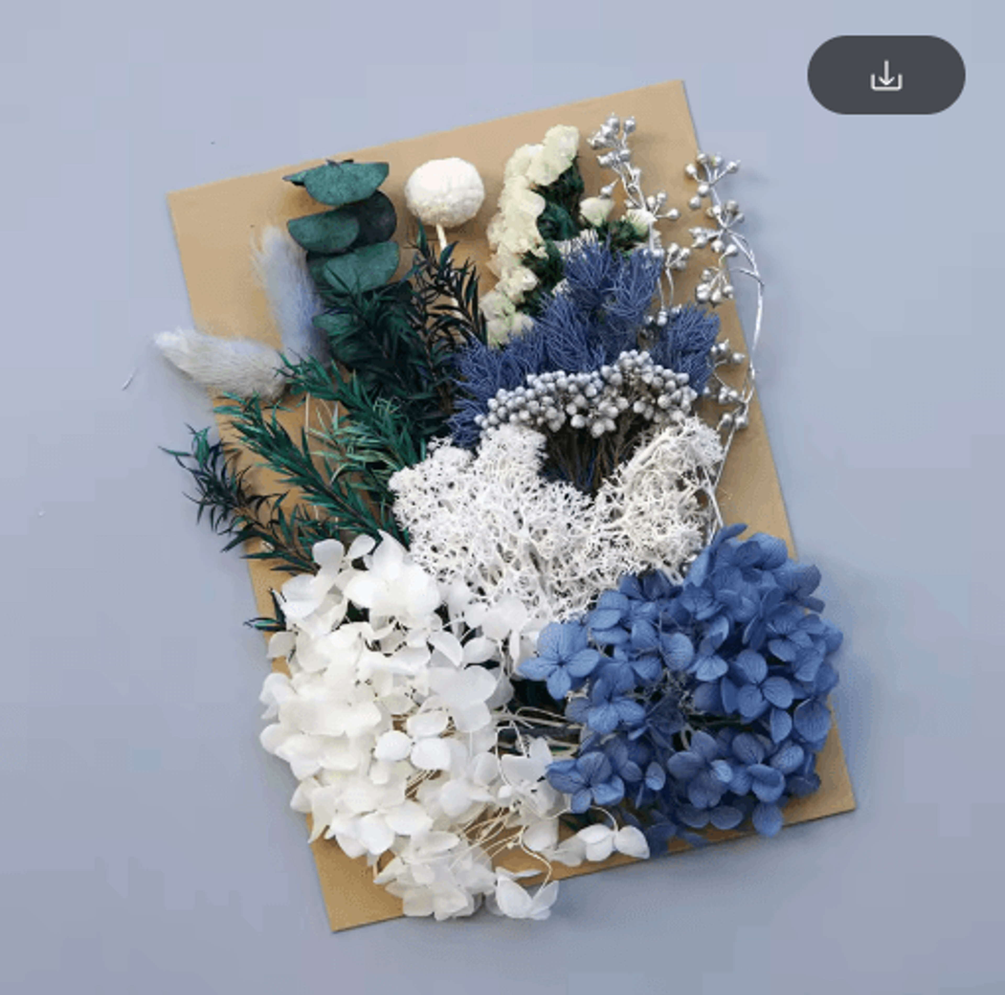 Preserved Hydrangea Dried Flower Set Real Floral Materials For Resin  DIY Crafts 5