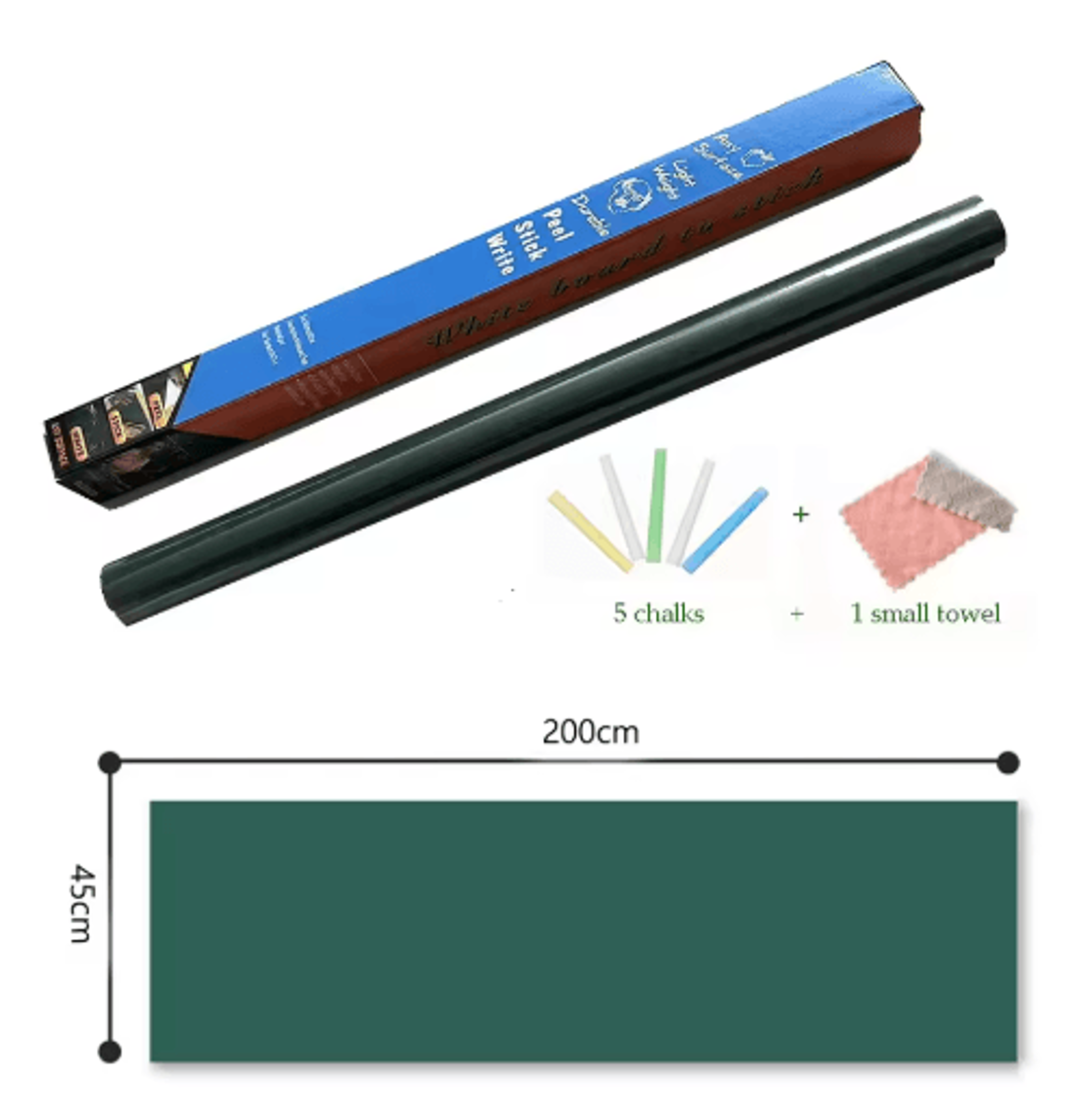 PVC Chalkboard Wall Sticker  Erasable Blackboard Decal For Kids  Office Use 2