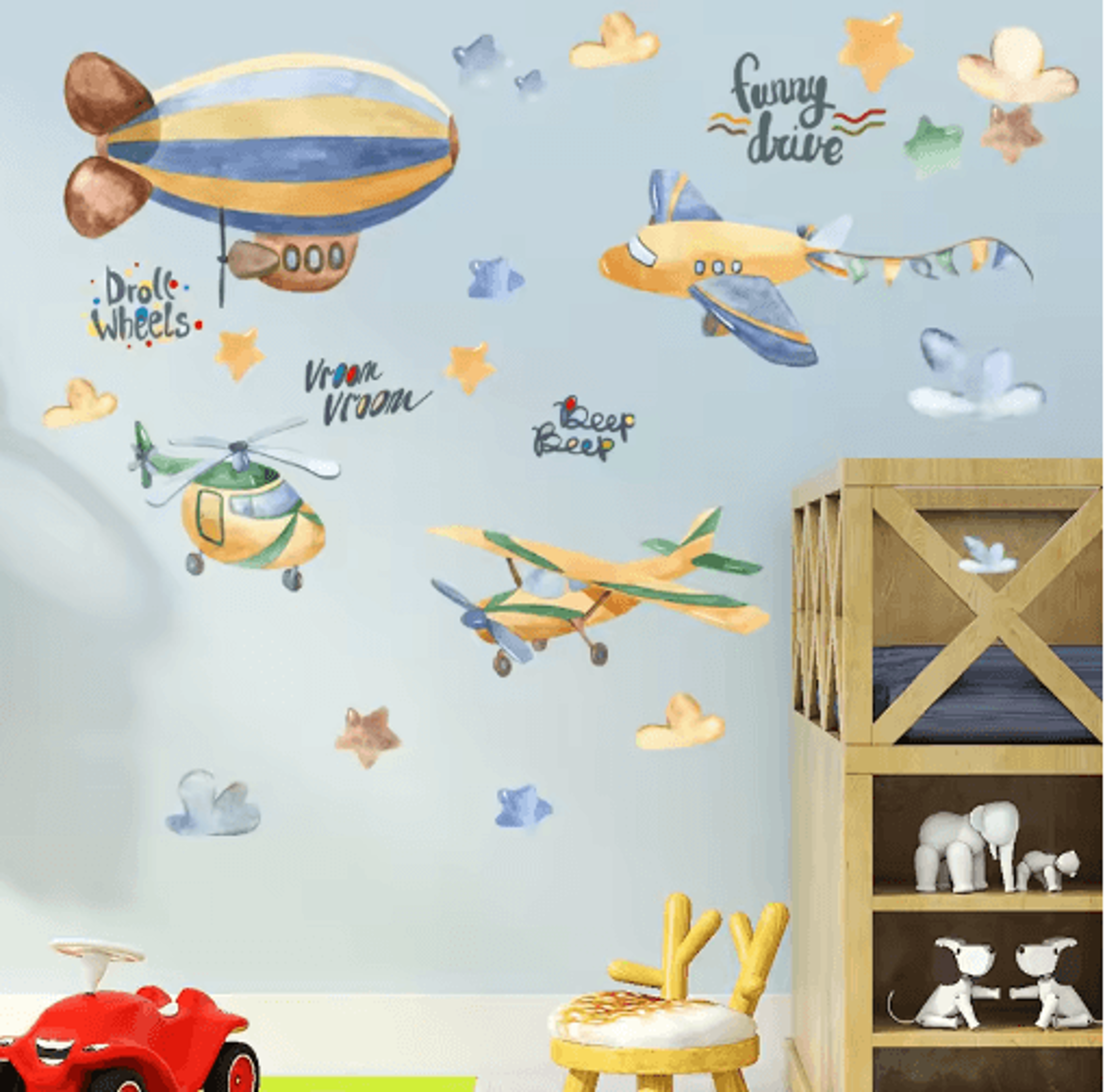 Astronaut Wall Stickers  Space Nursery Wall Decals For Kids Room Decor 4