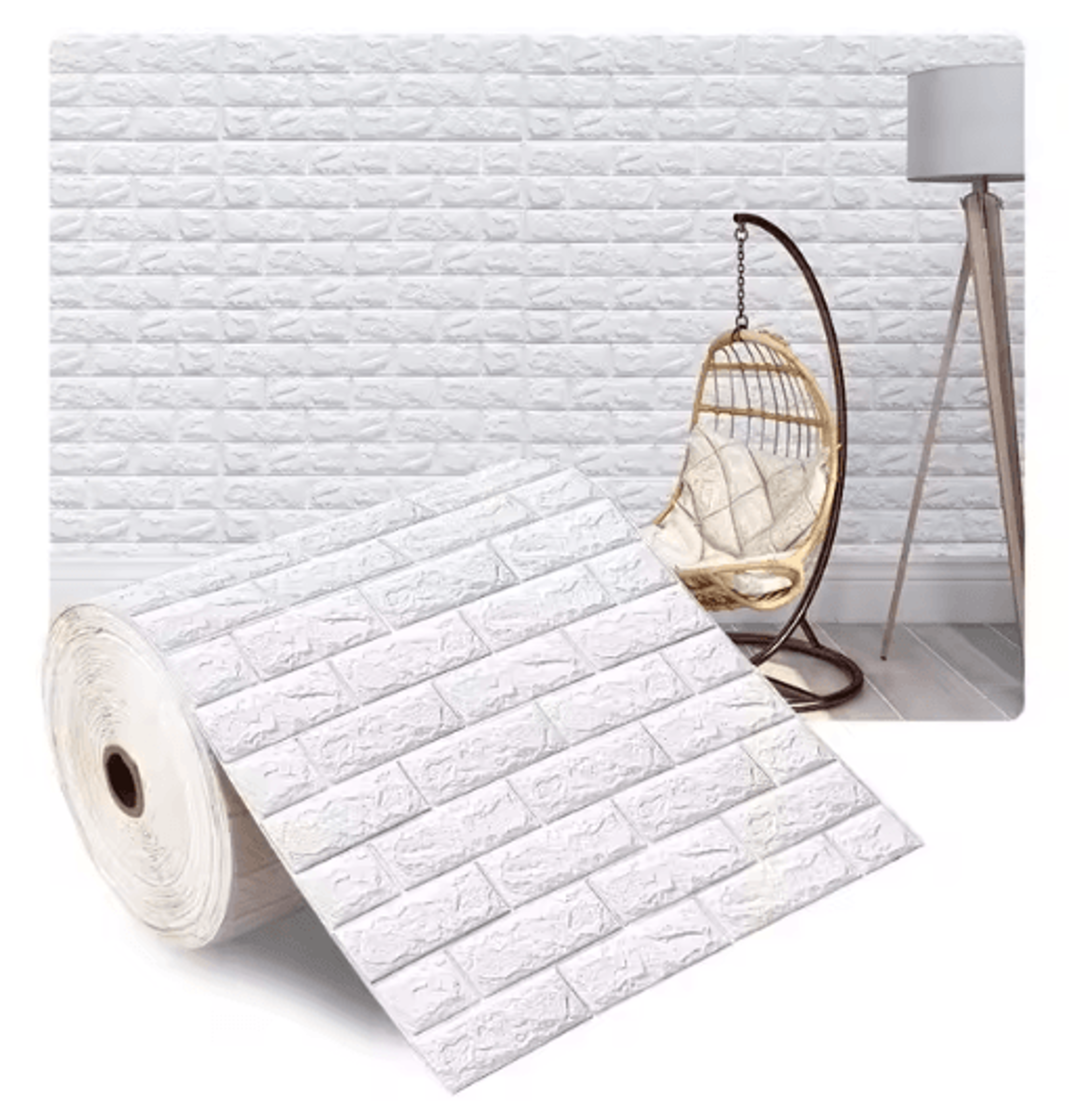 3D Foam Brick Wall Panels Self Adhesive Waterproof Wall Decor For Living Room 10