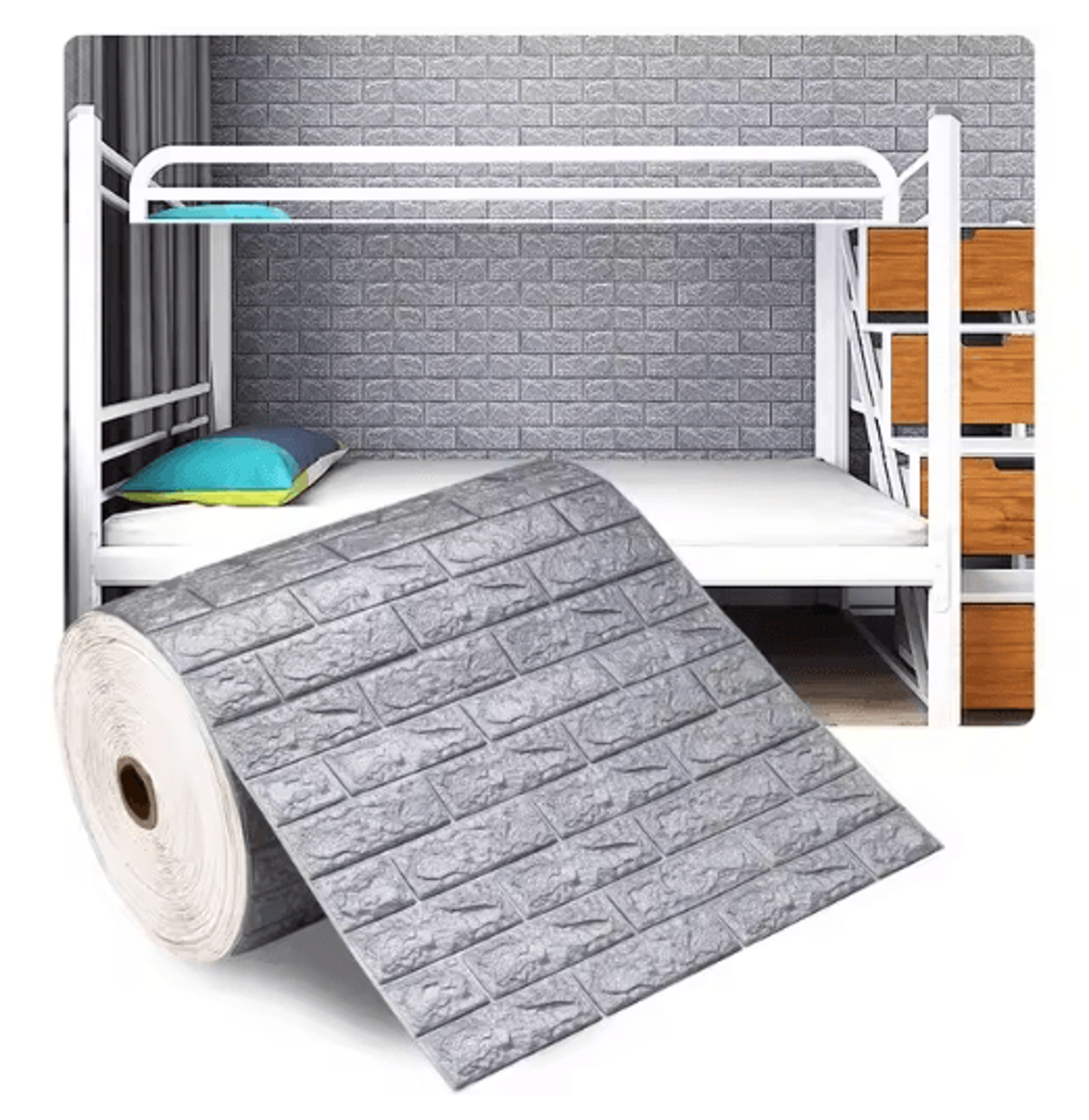 3D Foam Brick Wall Panels Self Adhesive Waterproof Wall Decor For Living Room 12