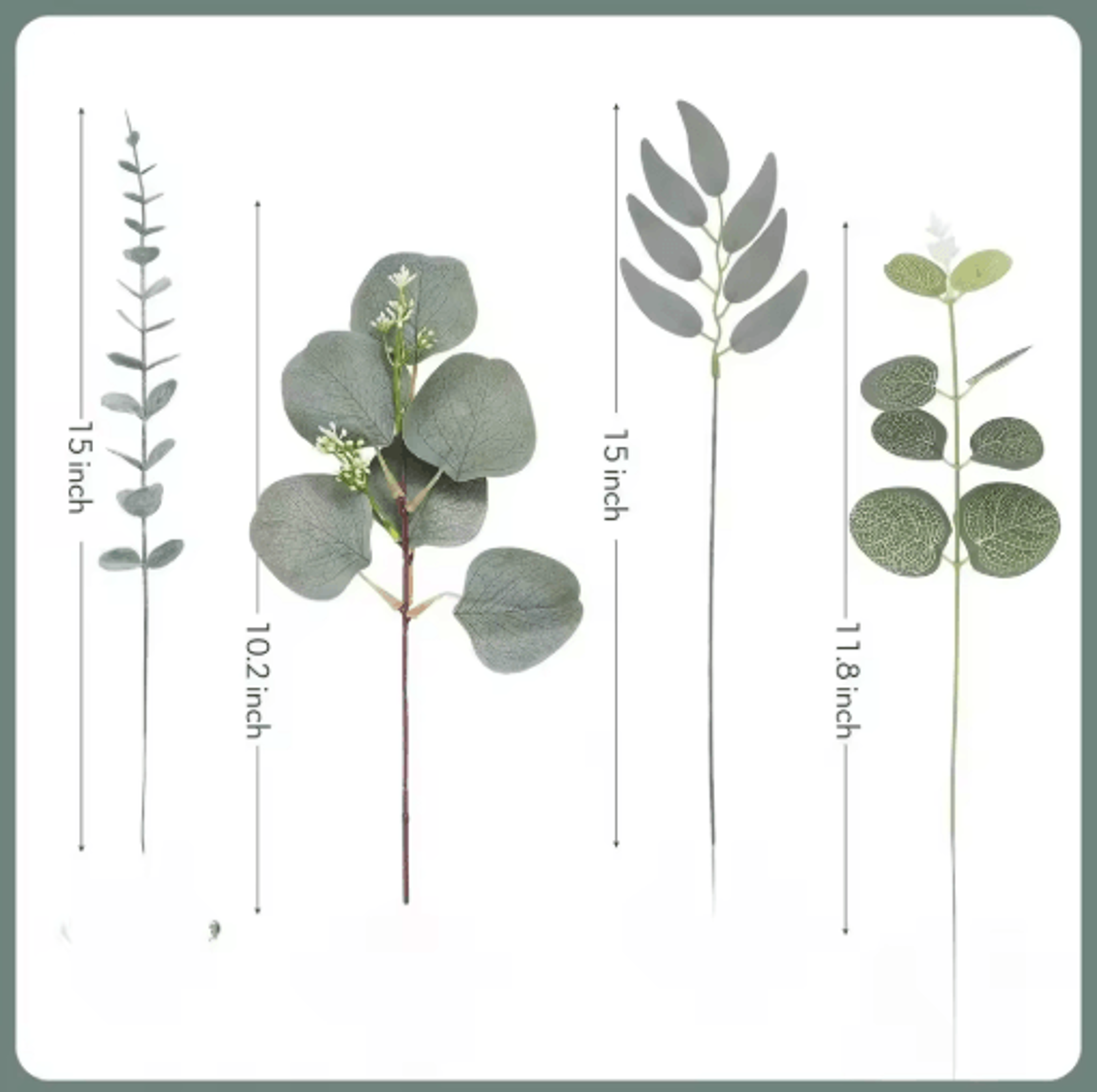 Artificial Eucalyptus Leaf Stems Greenery Bouquet Decor For Wedding  Home 5