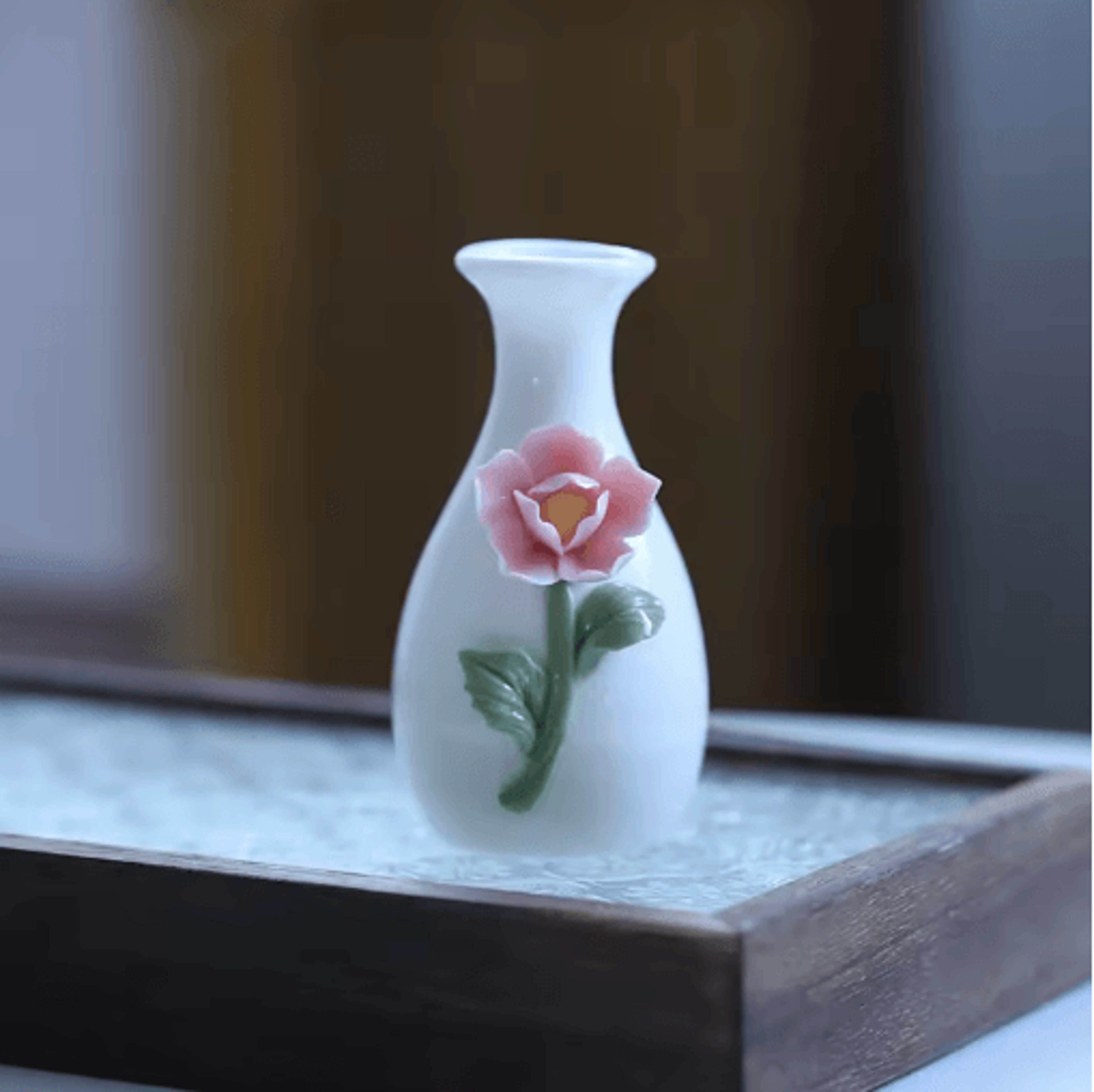 Chinese Style Ceramic Mini Vase Retro Toothpick  Cotton Swab Holder 4