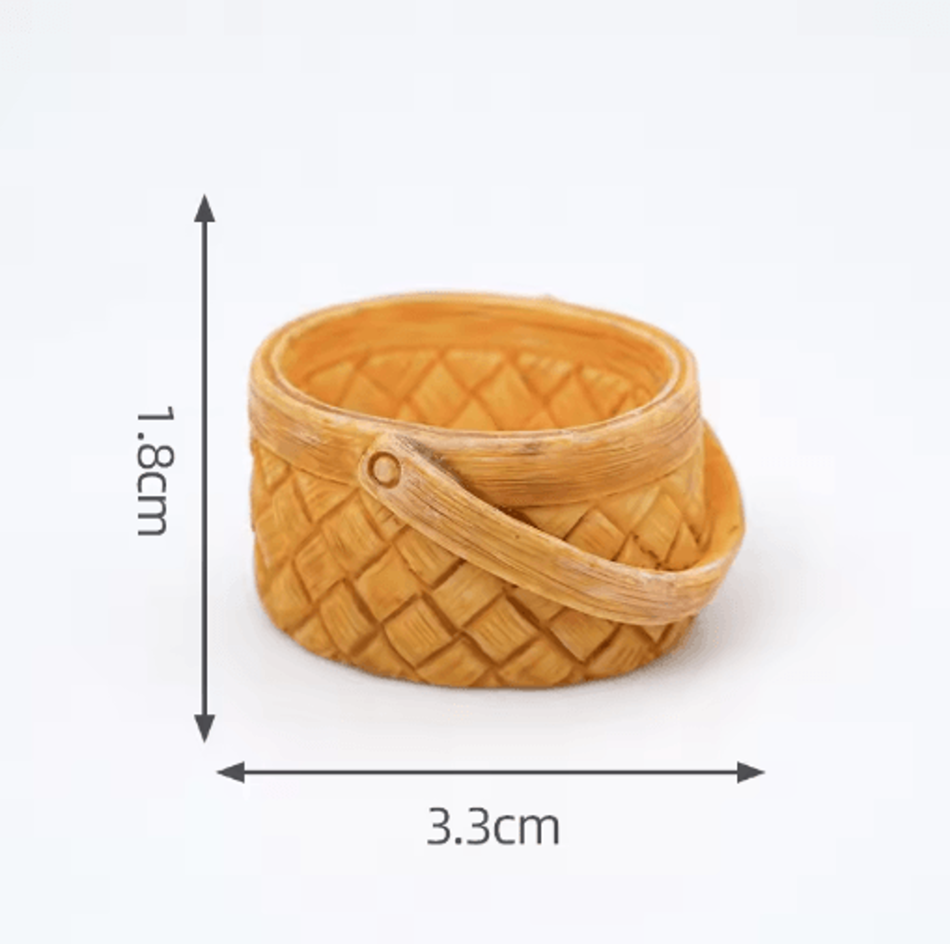 Mini Rattan Basket Model DIY Dollhouse Food Display  Kitchen Decor 18