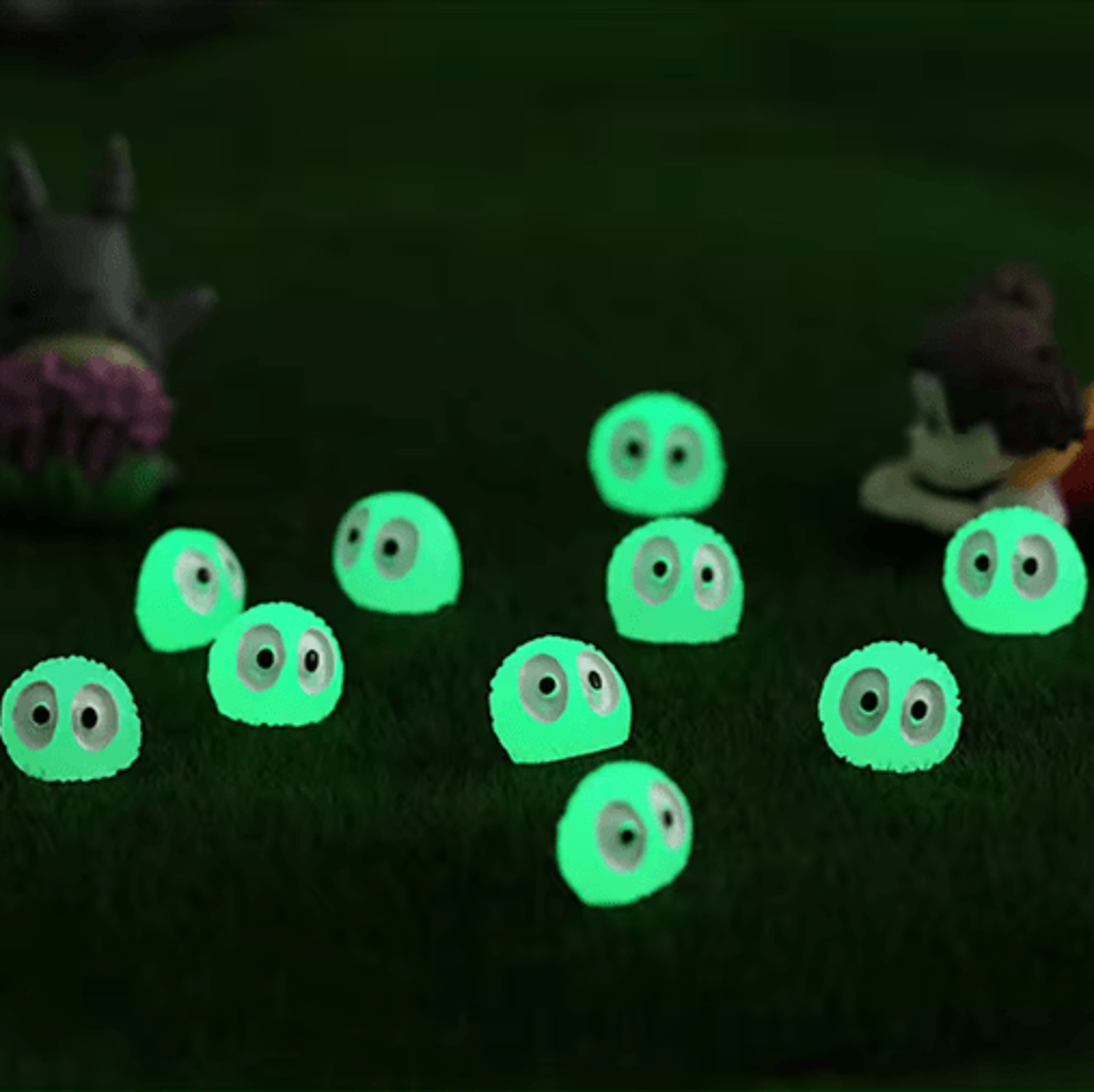 Glowing Dust Elf Miniature Figurines Set  Kawaii Micro Landscape  Room Decor 5