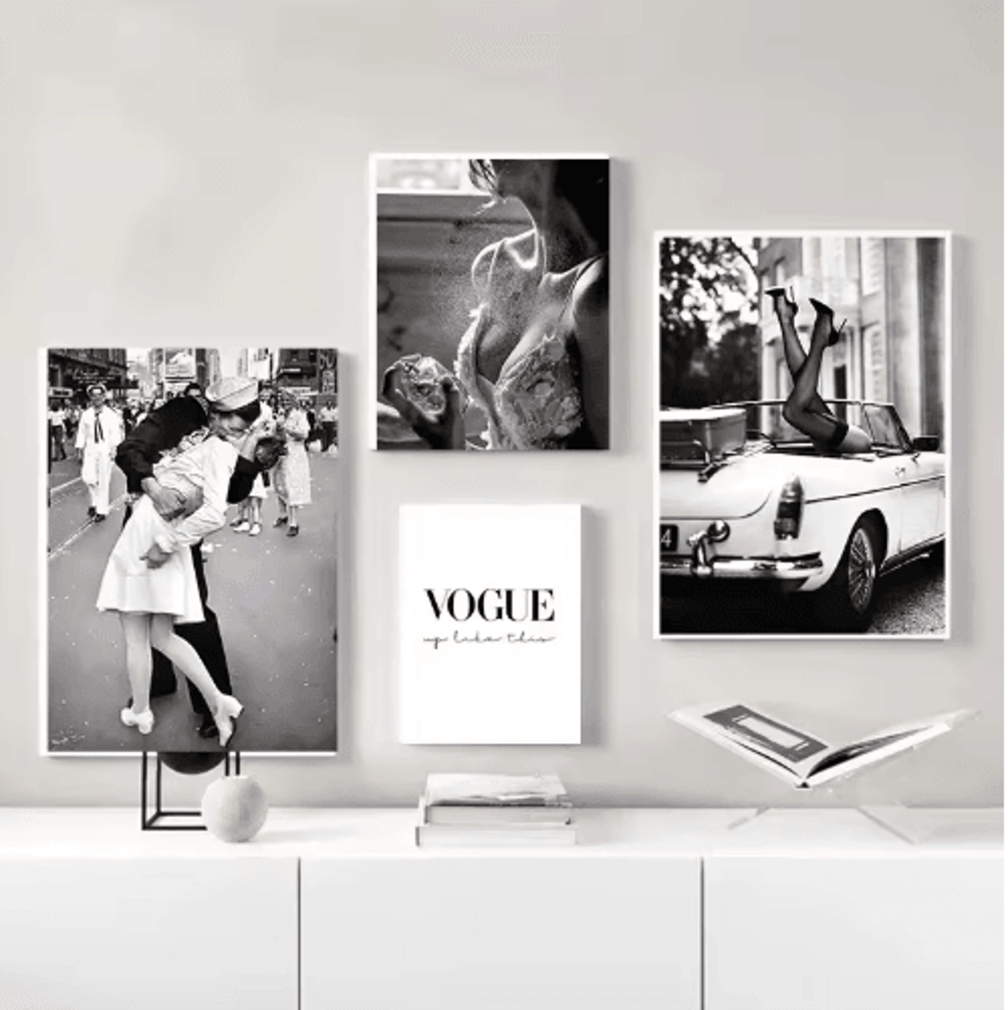 vintage perfume fashion wall art elegant woman canvas print decor
