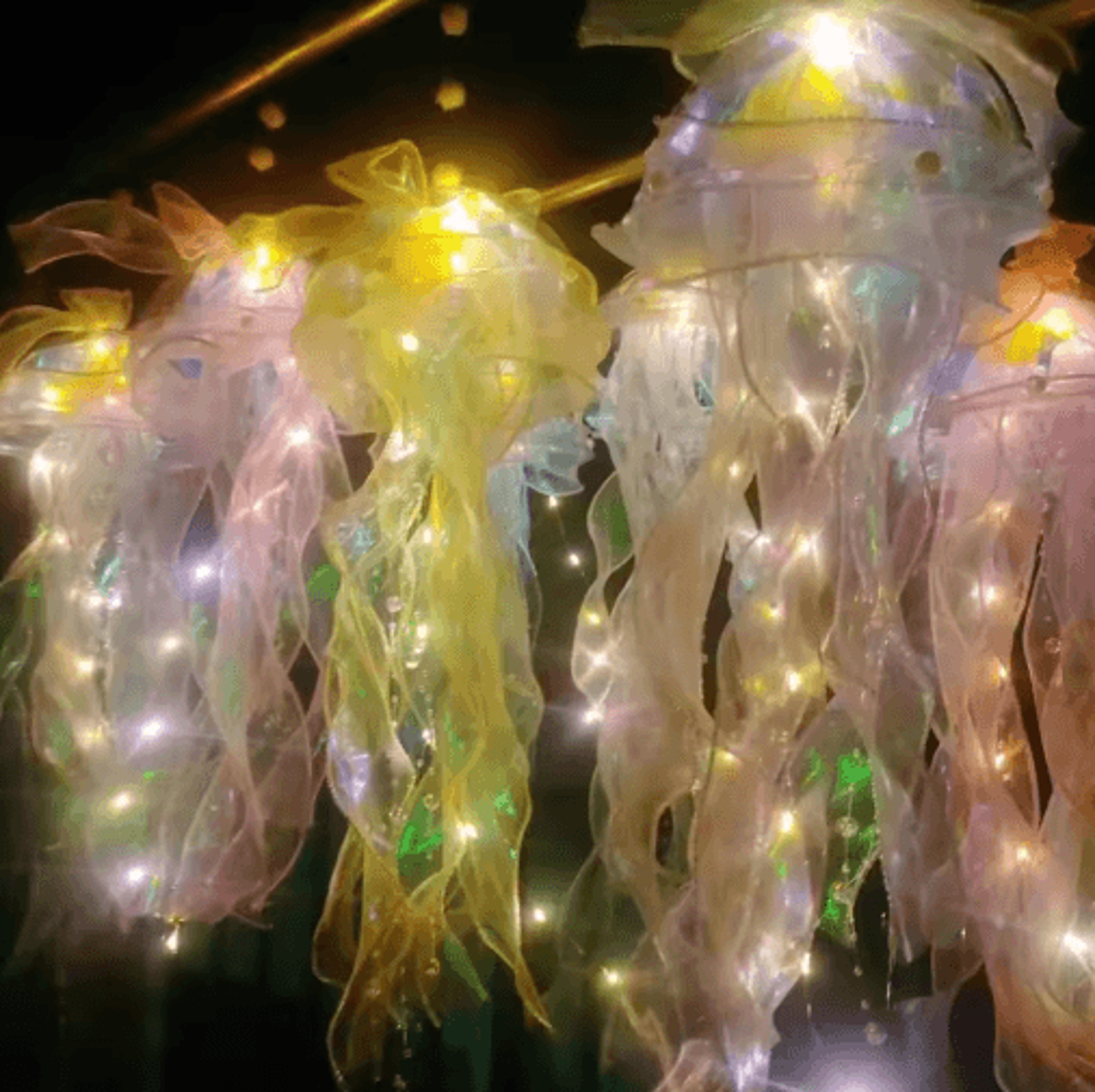 DIY Jellyfish Night Light  OceanThemed Hanging Lamp For Bedroom  Party Decor 8