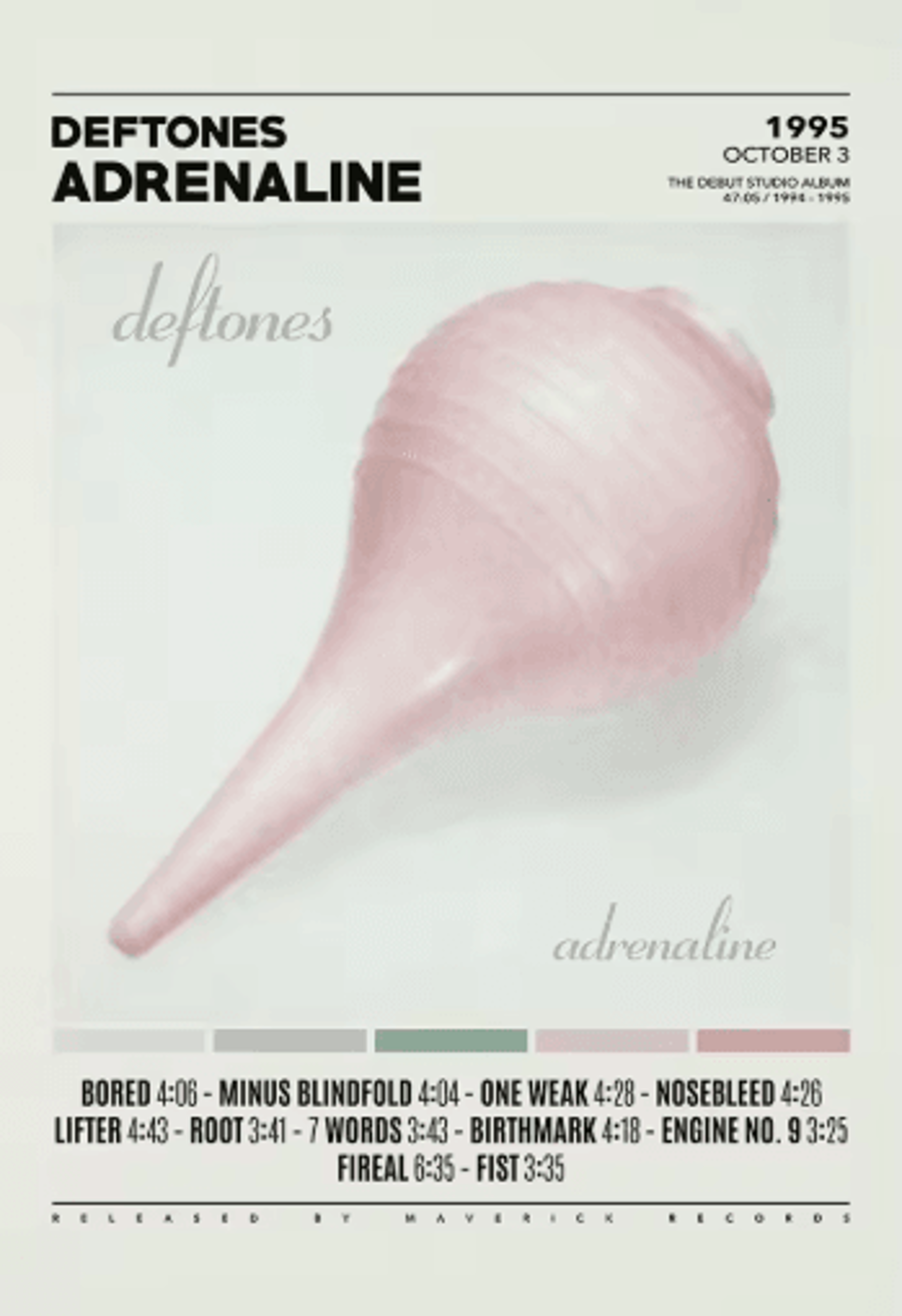 Deftones Album Cover Canvas Poster Rock Band Wall Art Decor 3