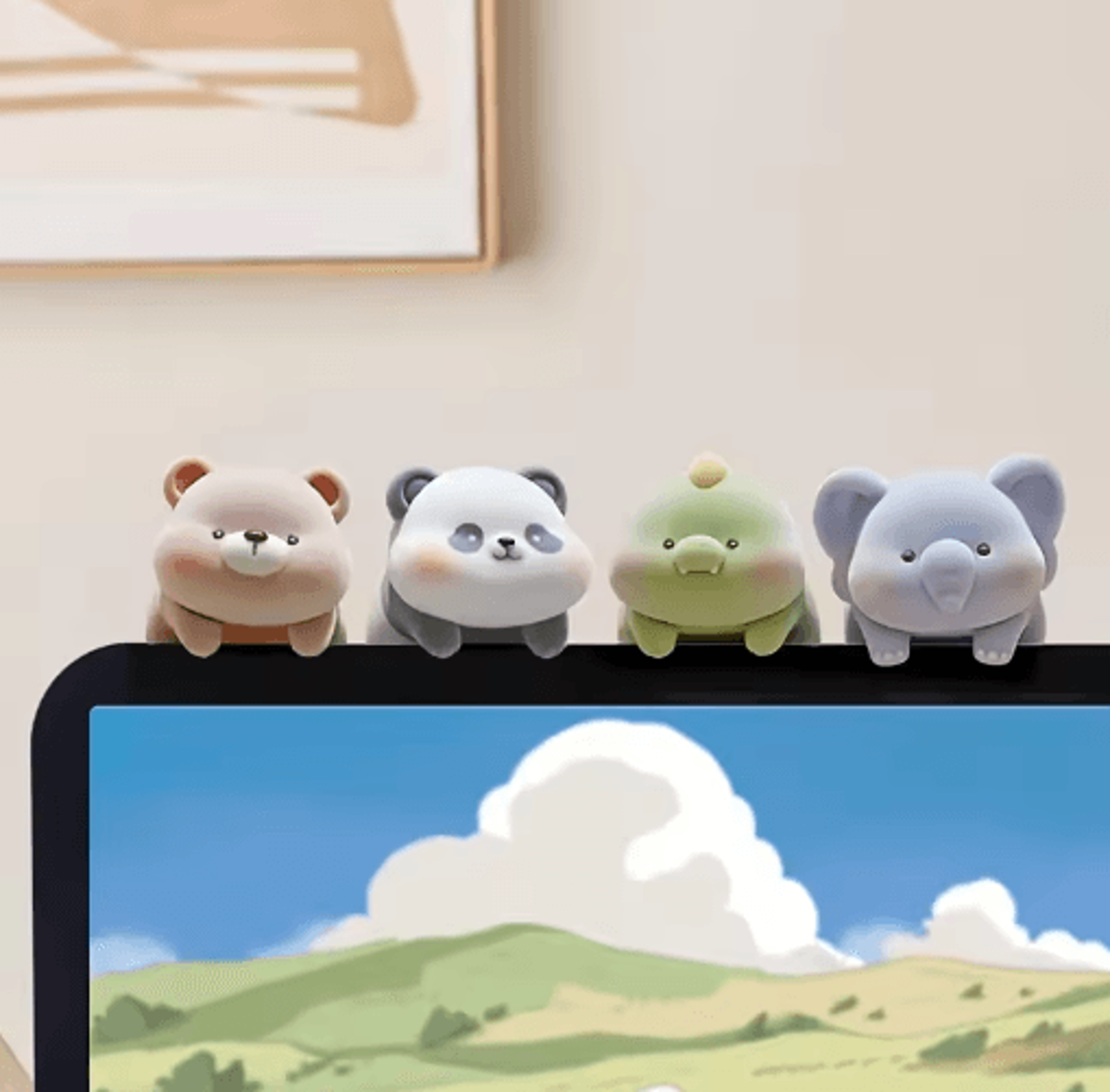 cute screen hanging ornament – desktop & car monitor decor accessory