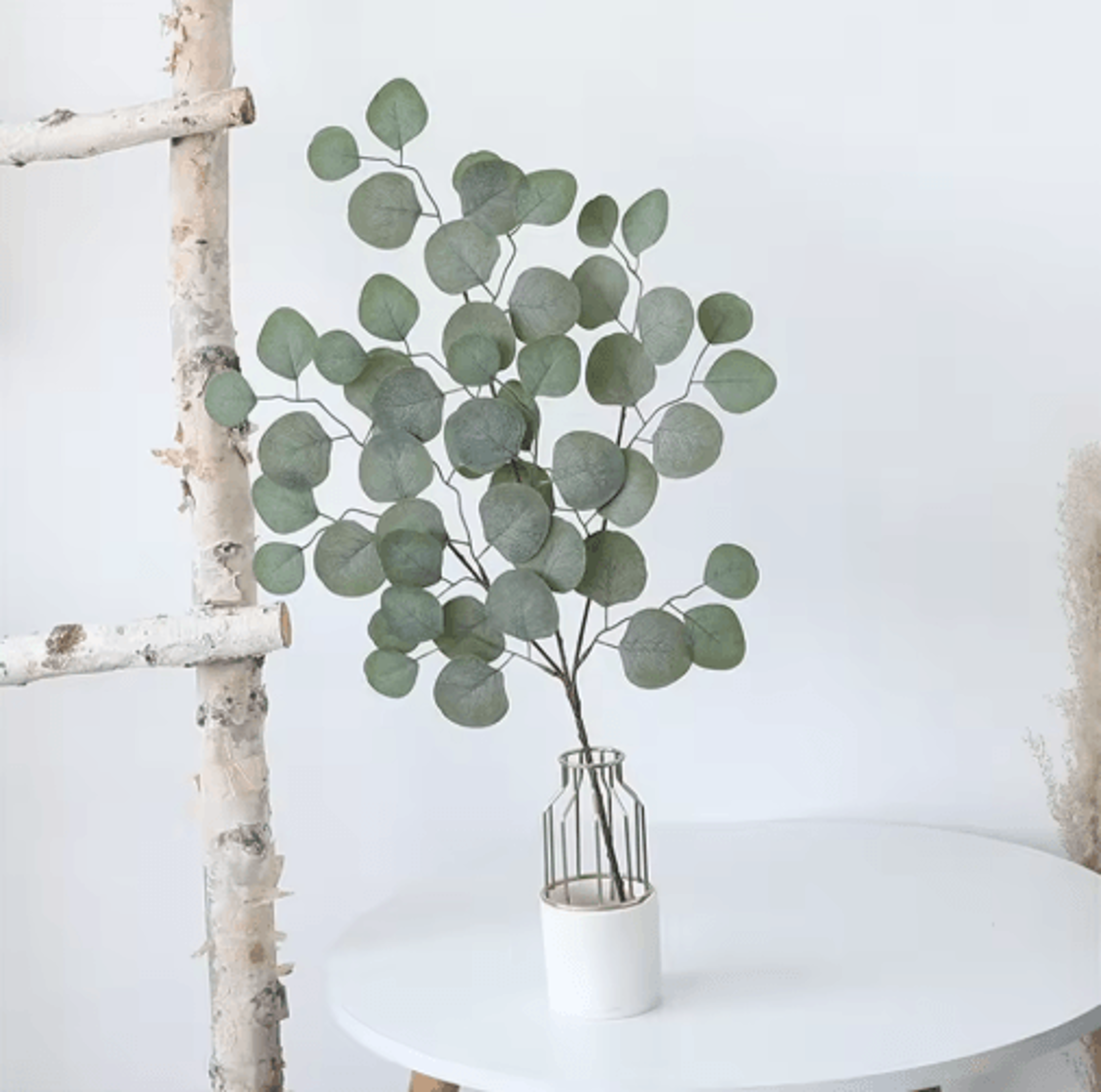 Artificial Eucalyptus Vine Garland  Realistic Greenery For Wedding  Home Decor 4