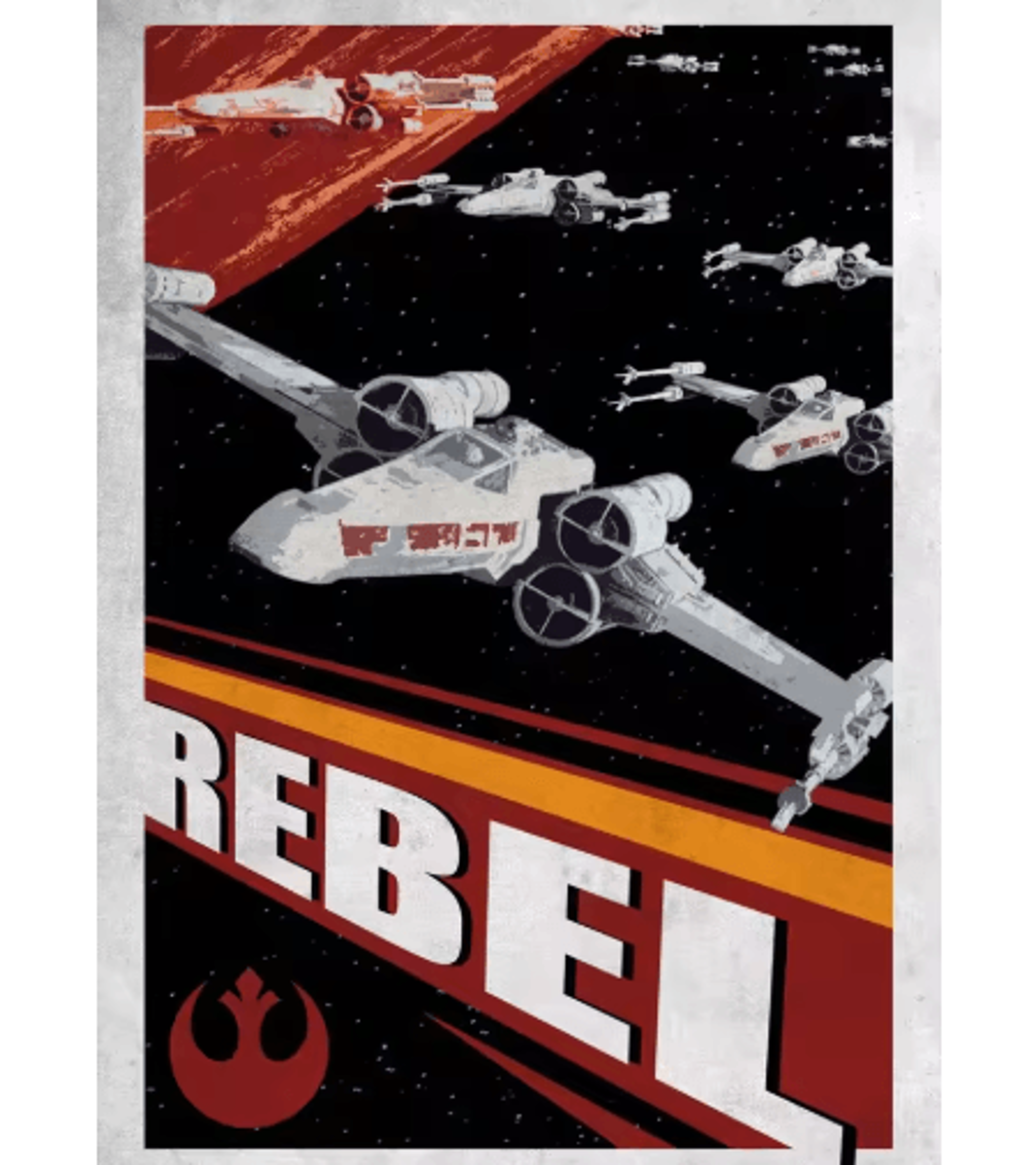 Retro Galactic Space Poster  TatooineInspired SciFi Canvas Wall Art 1