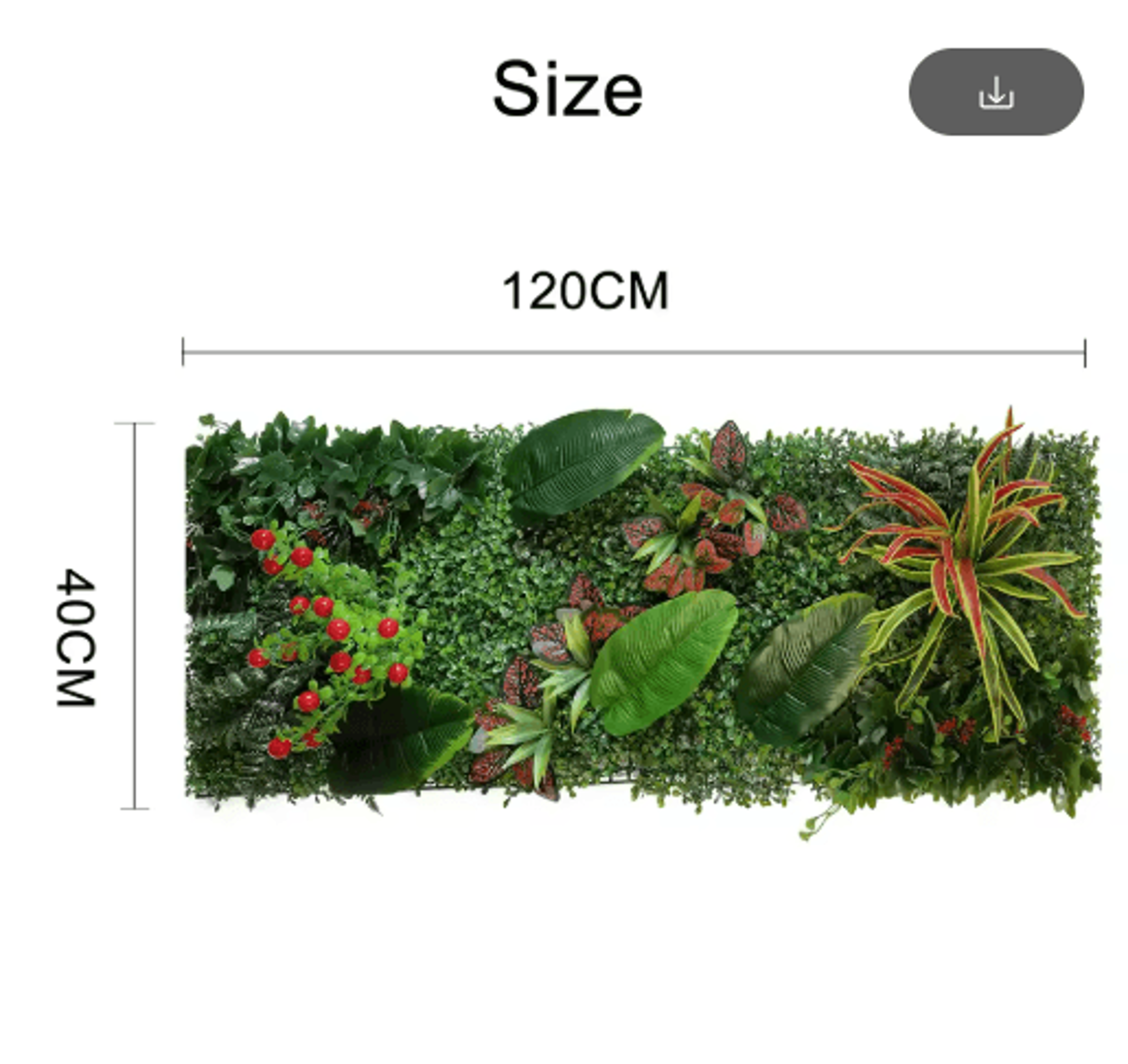 Artificial Grass Wall Panel  40by120cm Faux Greenery Backdrop Decor 3