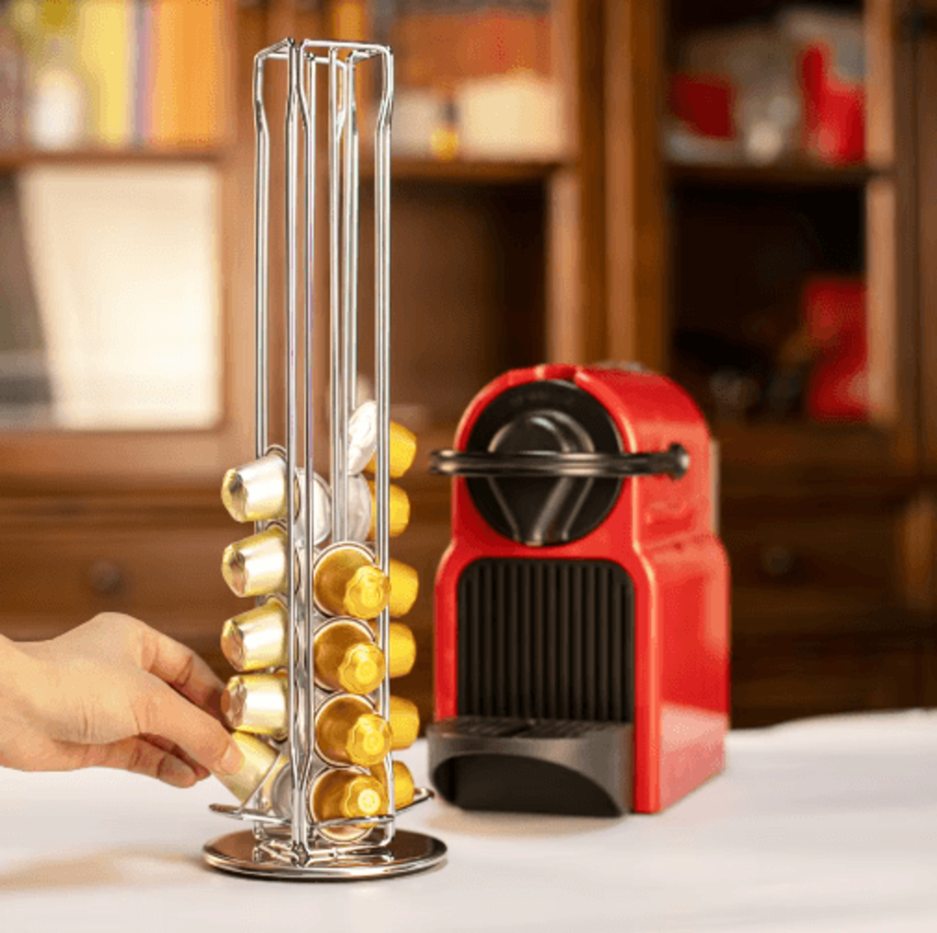 360 Rotating Coffee Capsule Holder  40Pod Storage Rack Stand 3