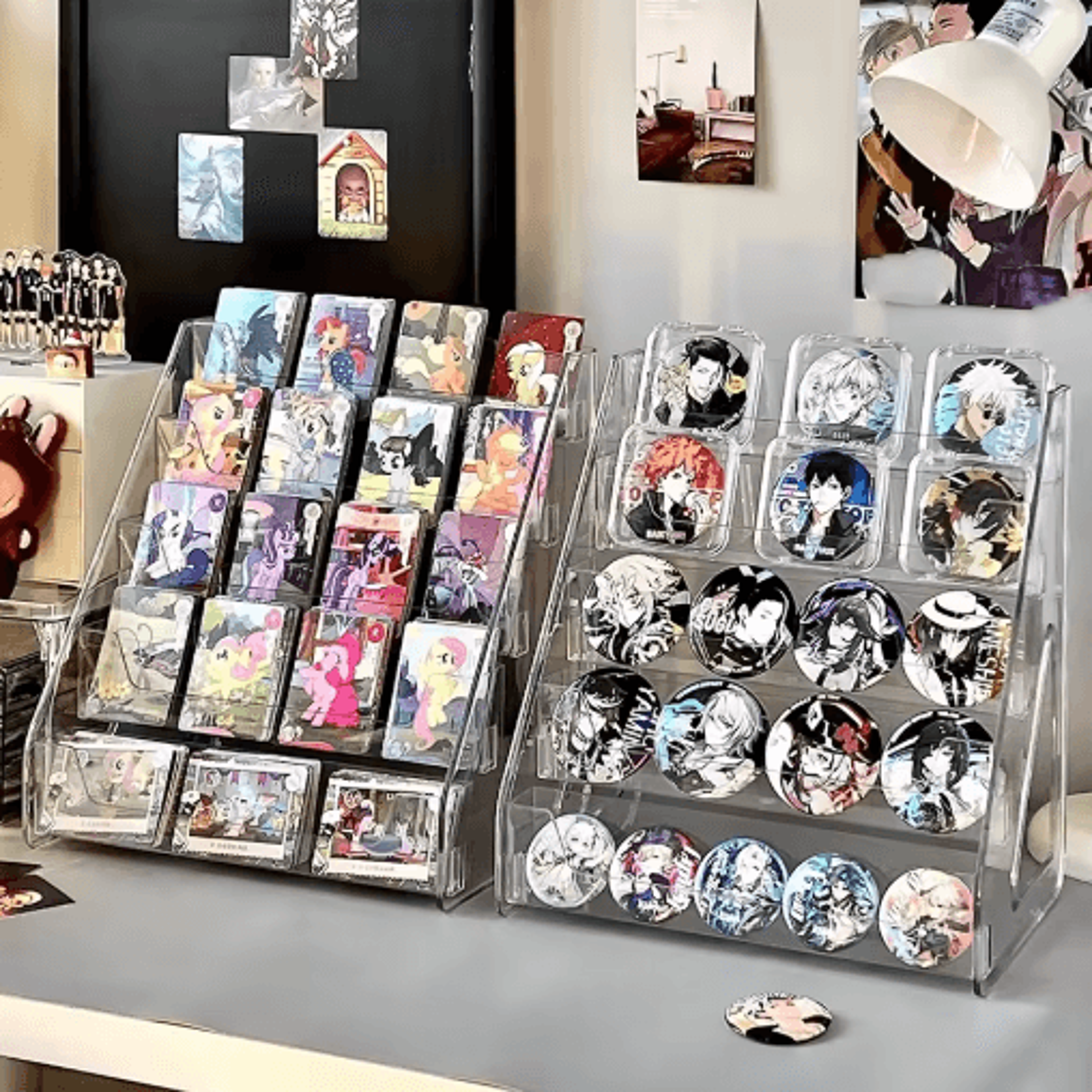 Transparent Greeting Card Display Rack Desktop Organizer For Cards  Gifts 4