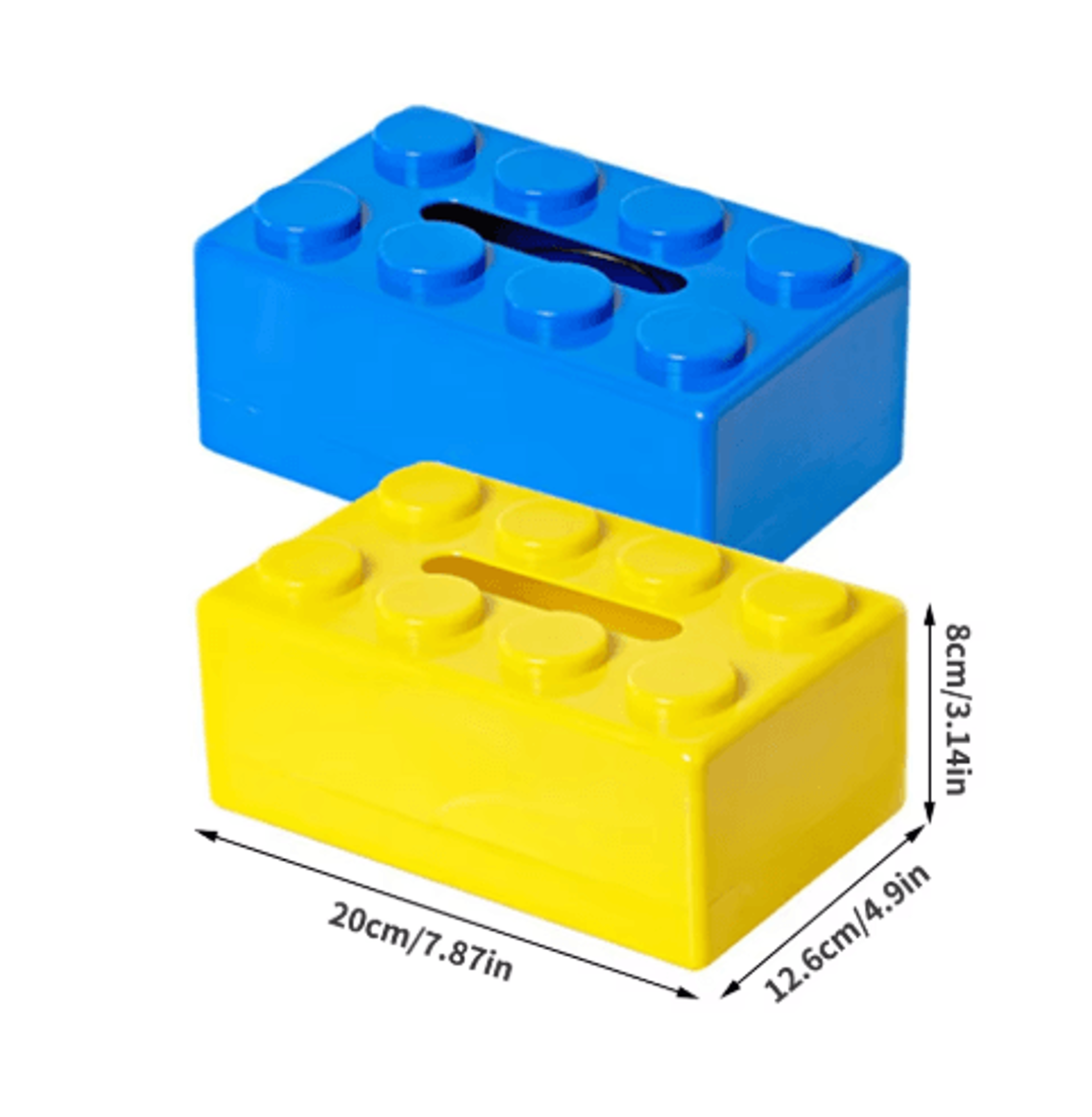 Creative Cartoon Building Block Tissue Box Holder  Decorative Napkin Storage Box 5