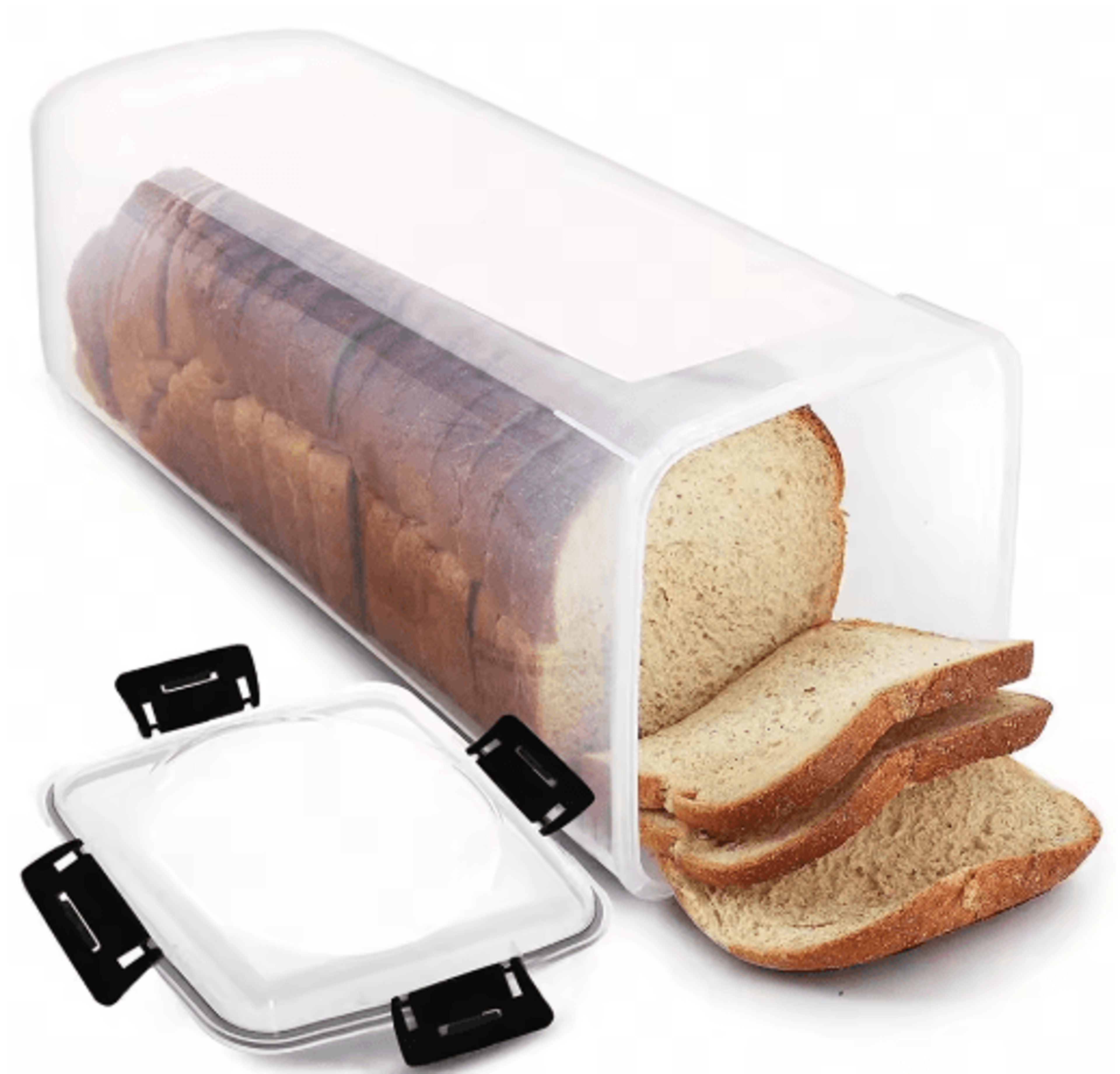 Clear Airtight Bread Loaf Container With Lid  Fresh Bread Storage Box 3